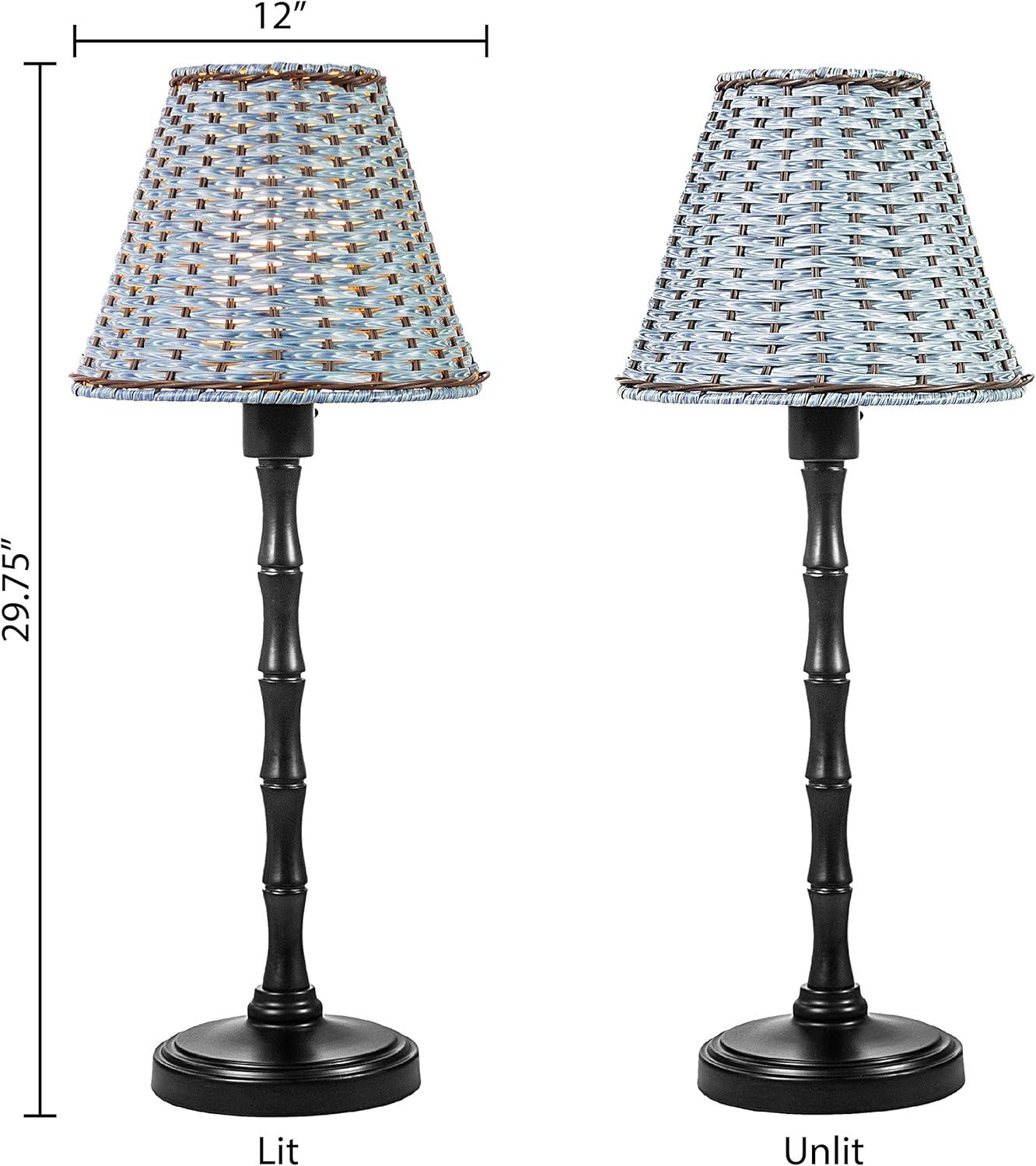 River of Goods 29.75"H Ayla Plastic & Metal Outdoor Table Lamp - River Of Goods