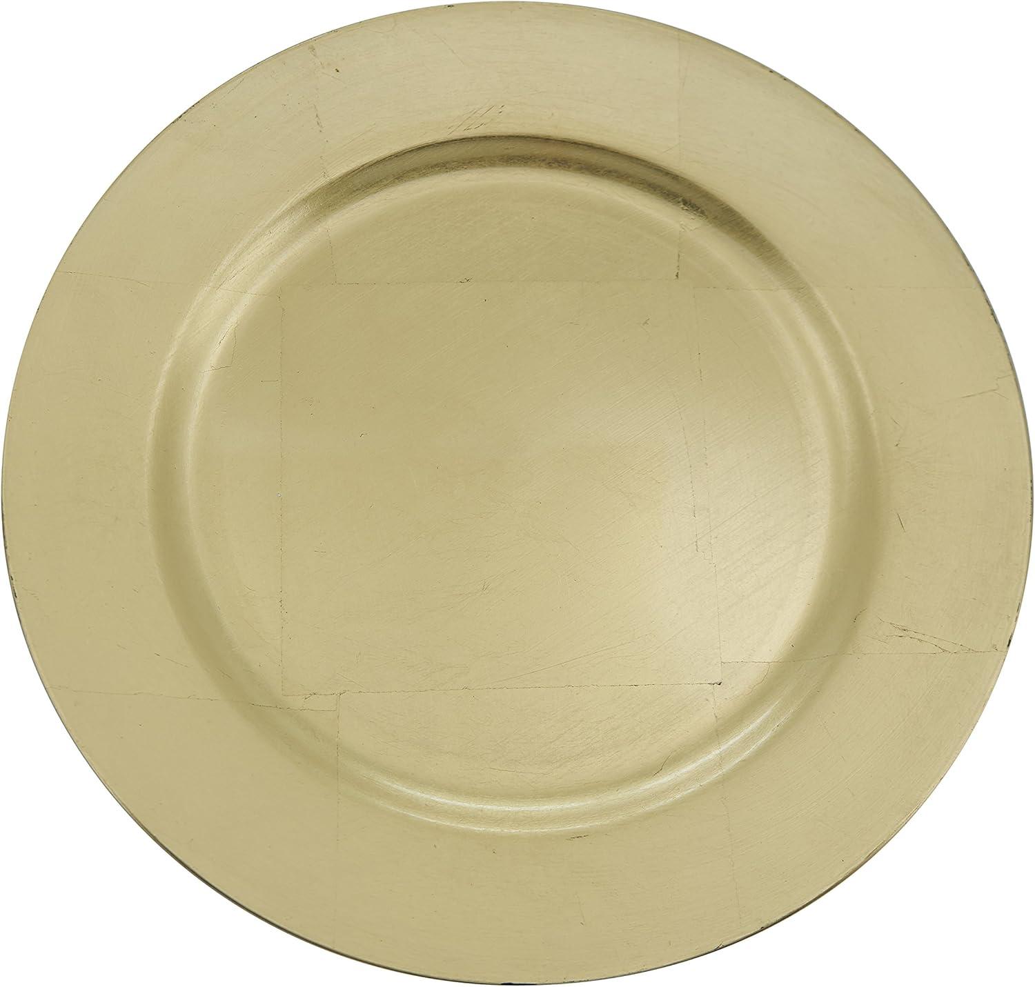 Saro Lifestyle Classic Solid Color Charger Plates