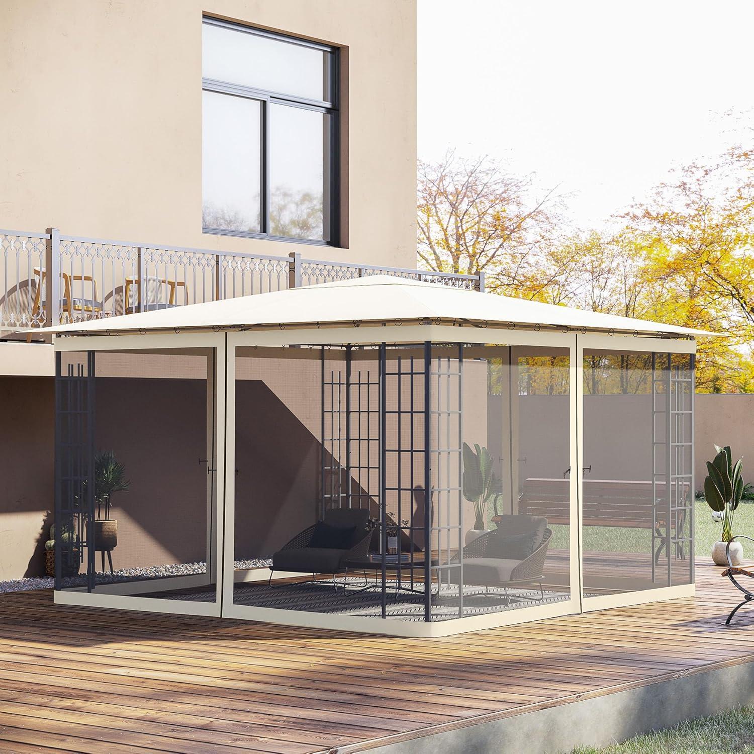 Outsunny Outsunny Fabric Screen for Gazebo