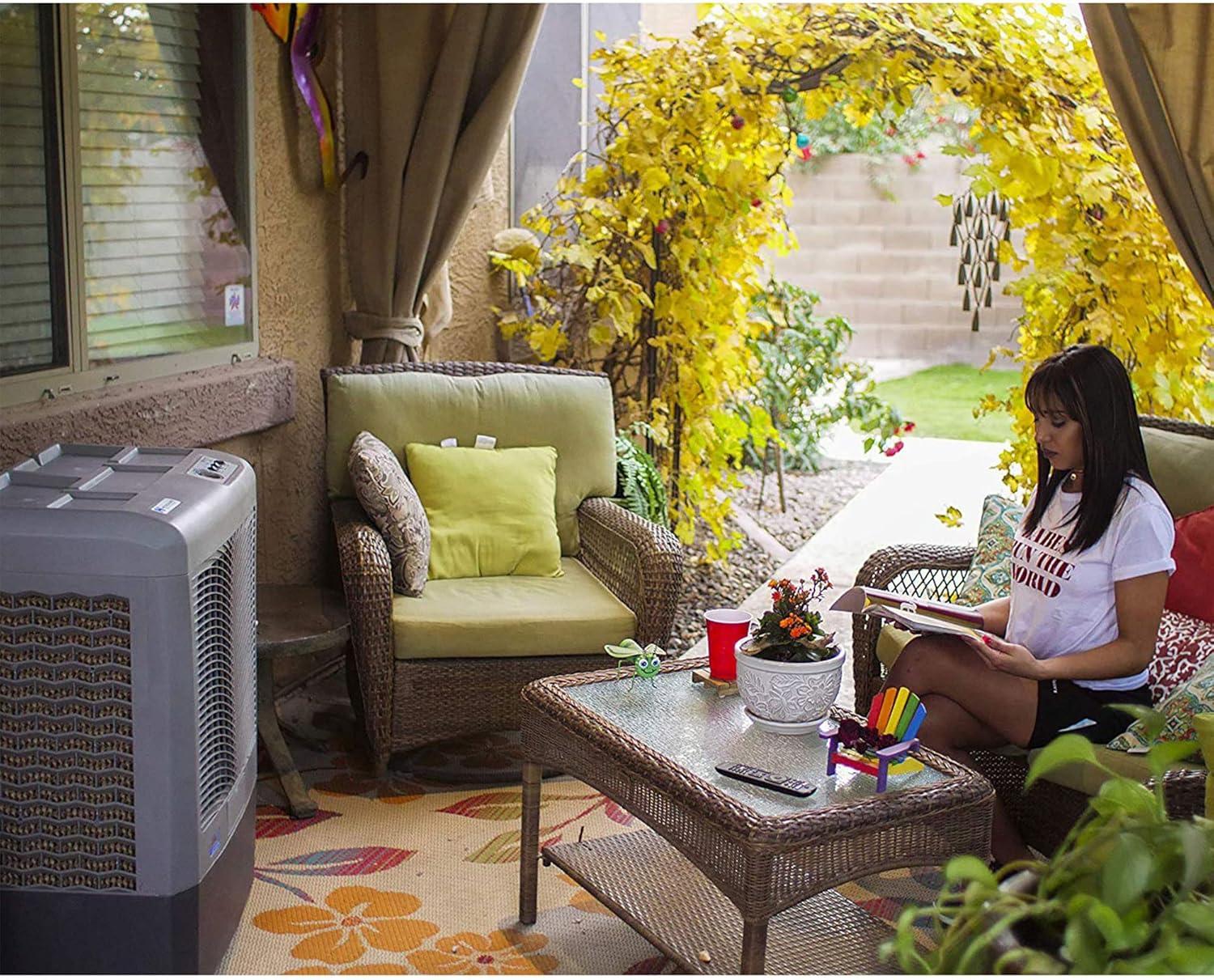 Hessaire Portable 950 Sq. Ft. Evaporative Cooler Humidifier for Outdoor Use Only