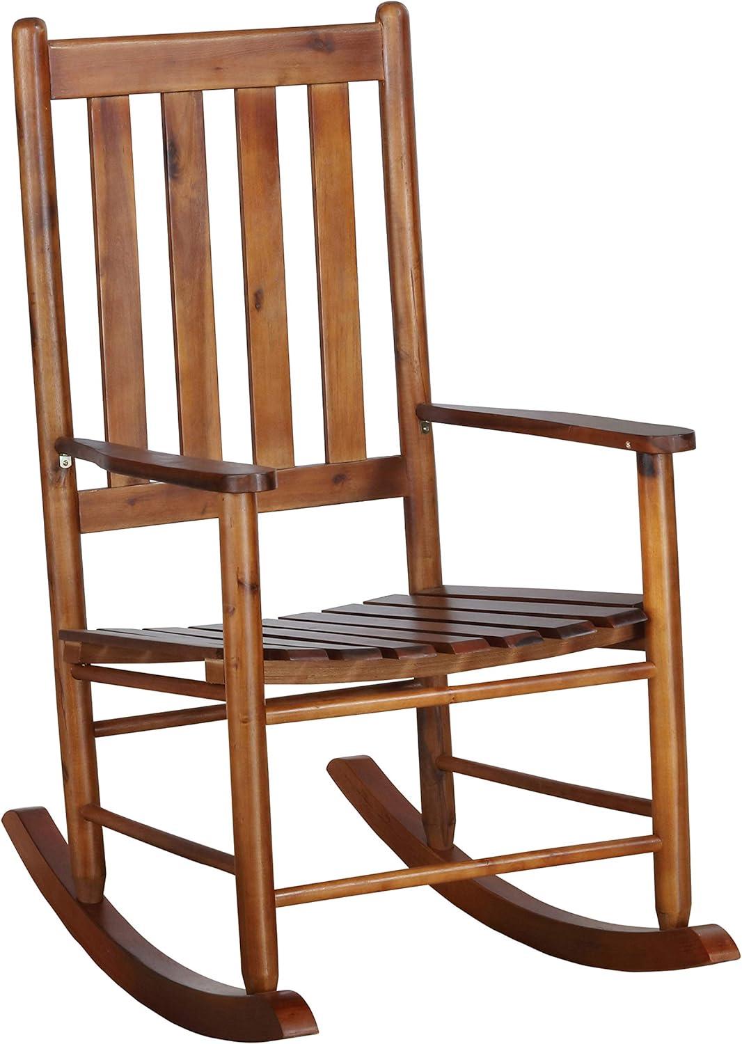 Annie Solid Wood Slat Back Wooden Rocking Accent Chair - Coaster