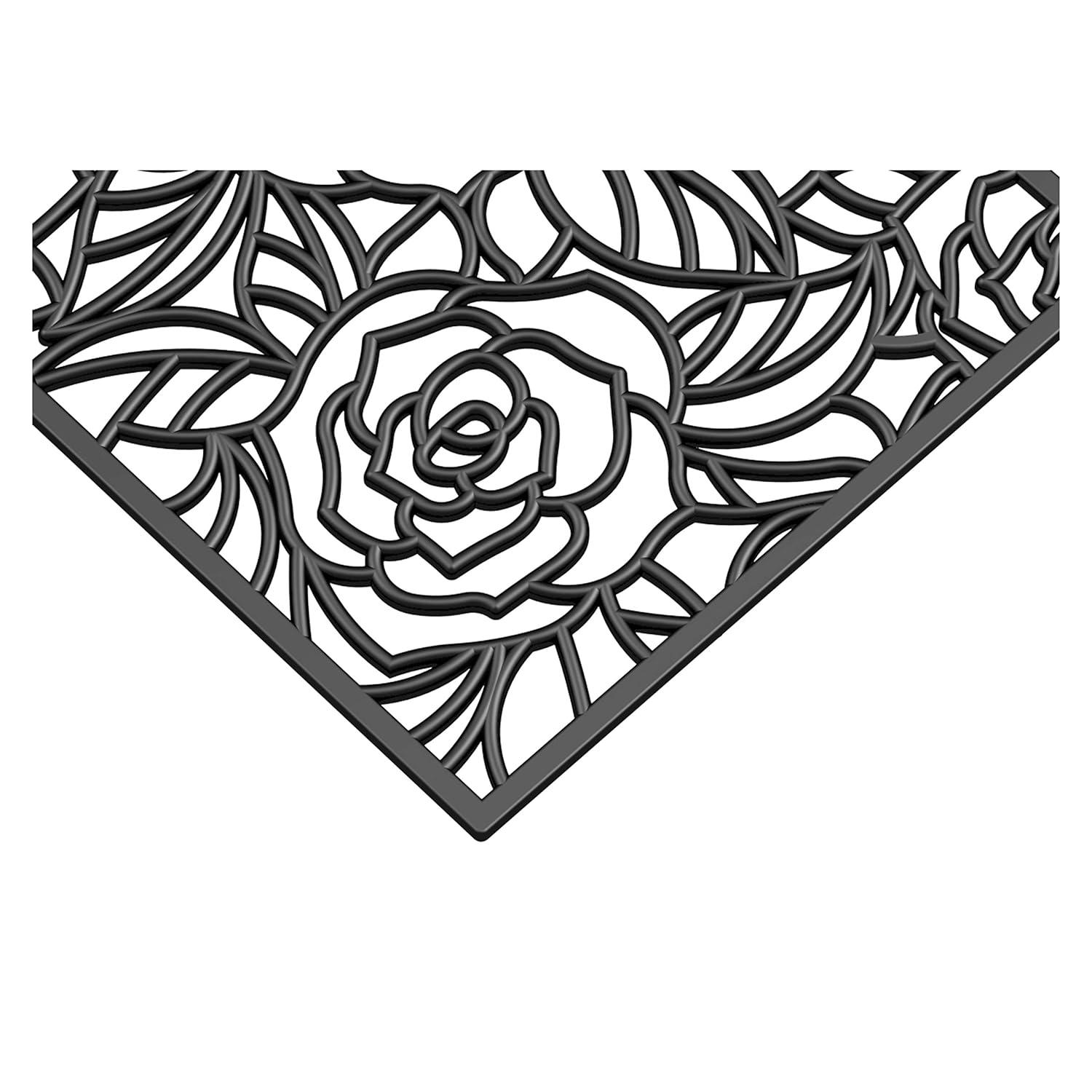 Calloway Mills Fleur De Lis Outdoor Rubber Doormat, 18" x 30"
