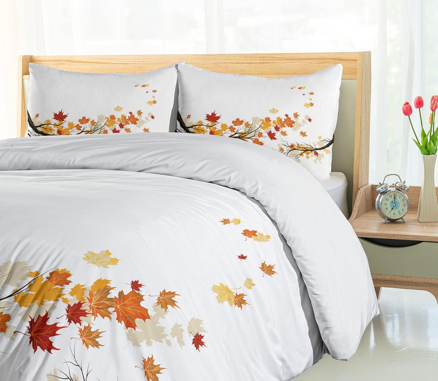 Fall Farmhouse / Country Floral Duvet Cover Set