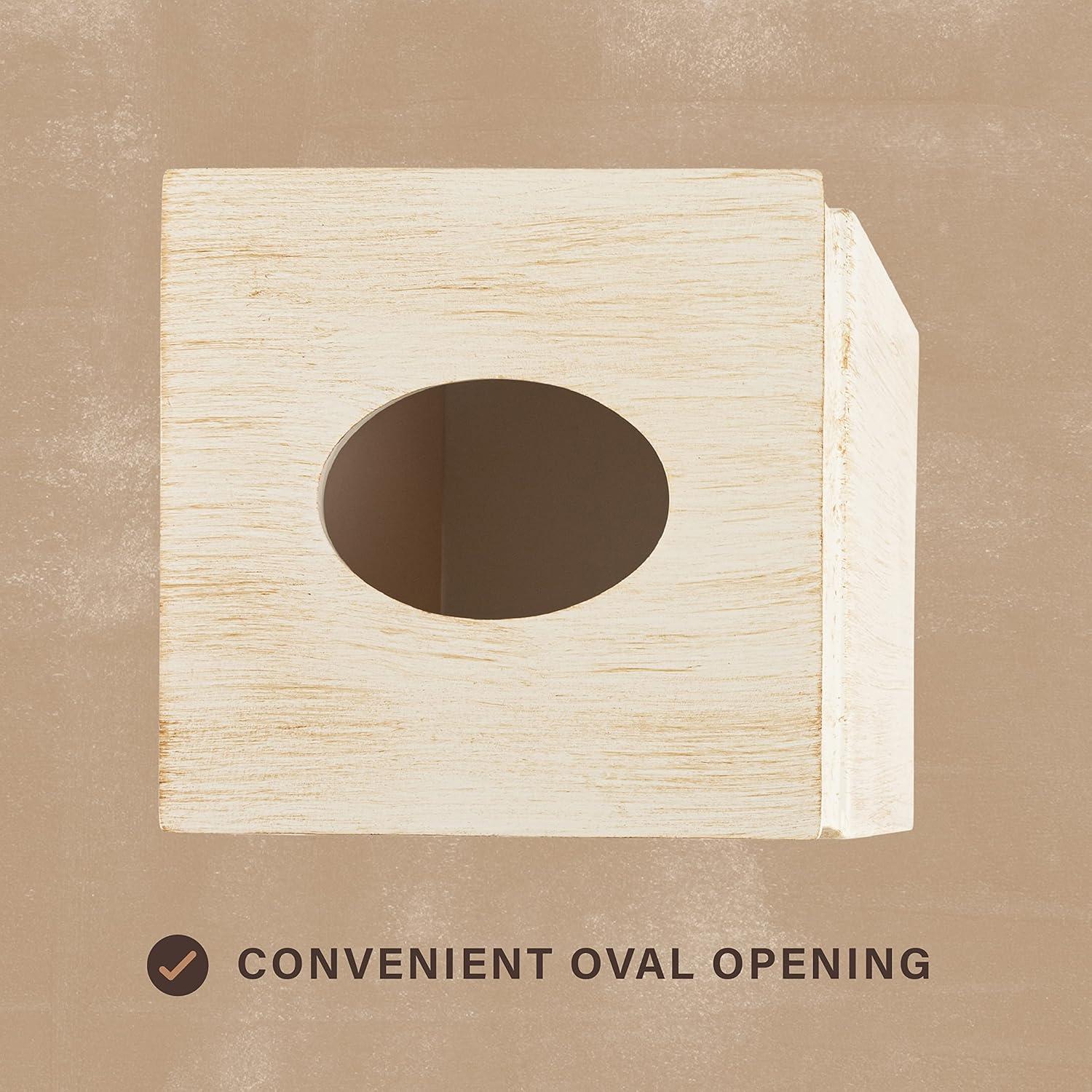 Creative Scents Rustic Luxe Square Tissue Box Cover