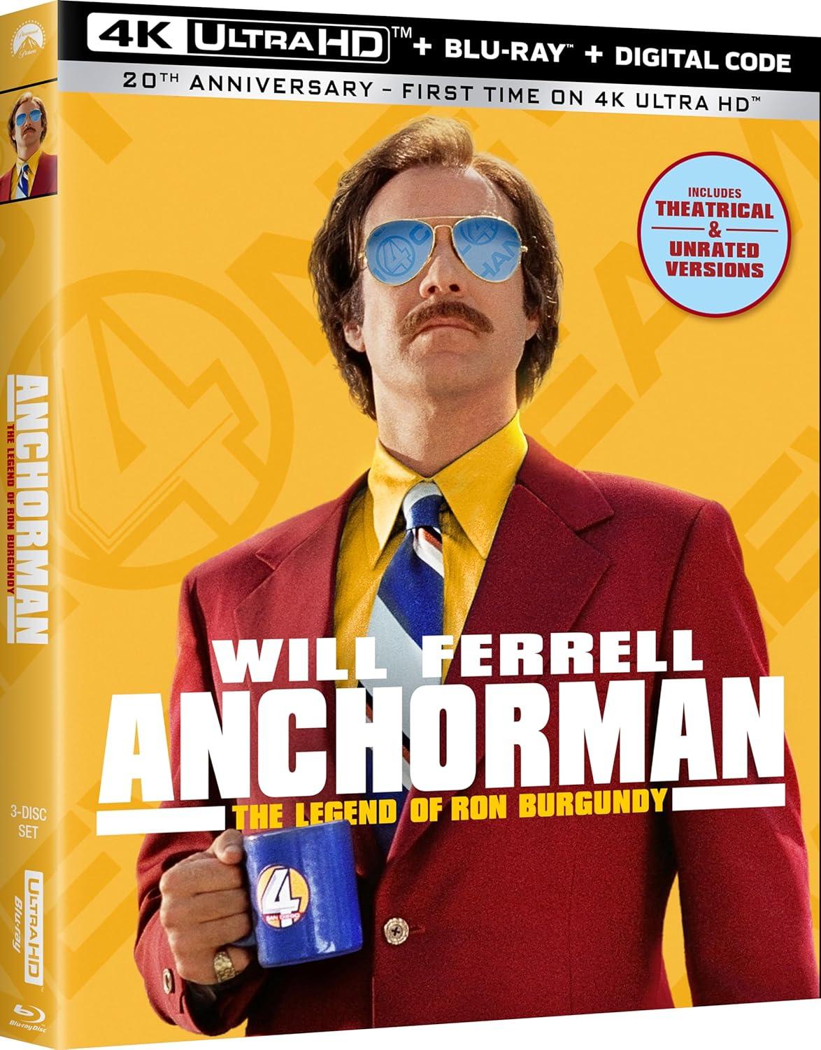 Anchorman: The Legend of Ron Burgundy (4K/UHD)(2004)