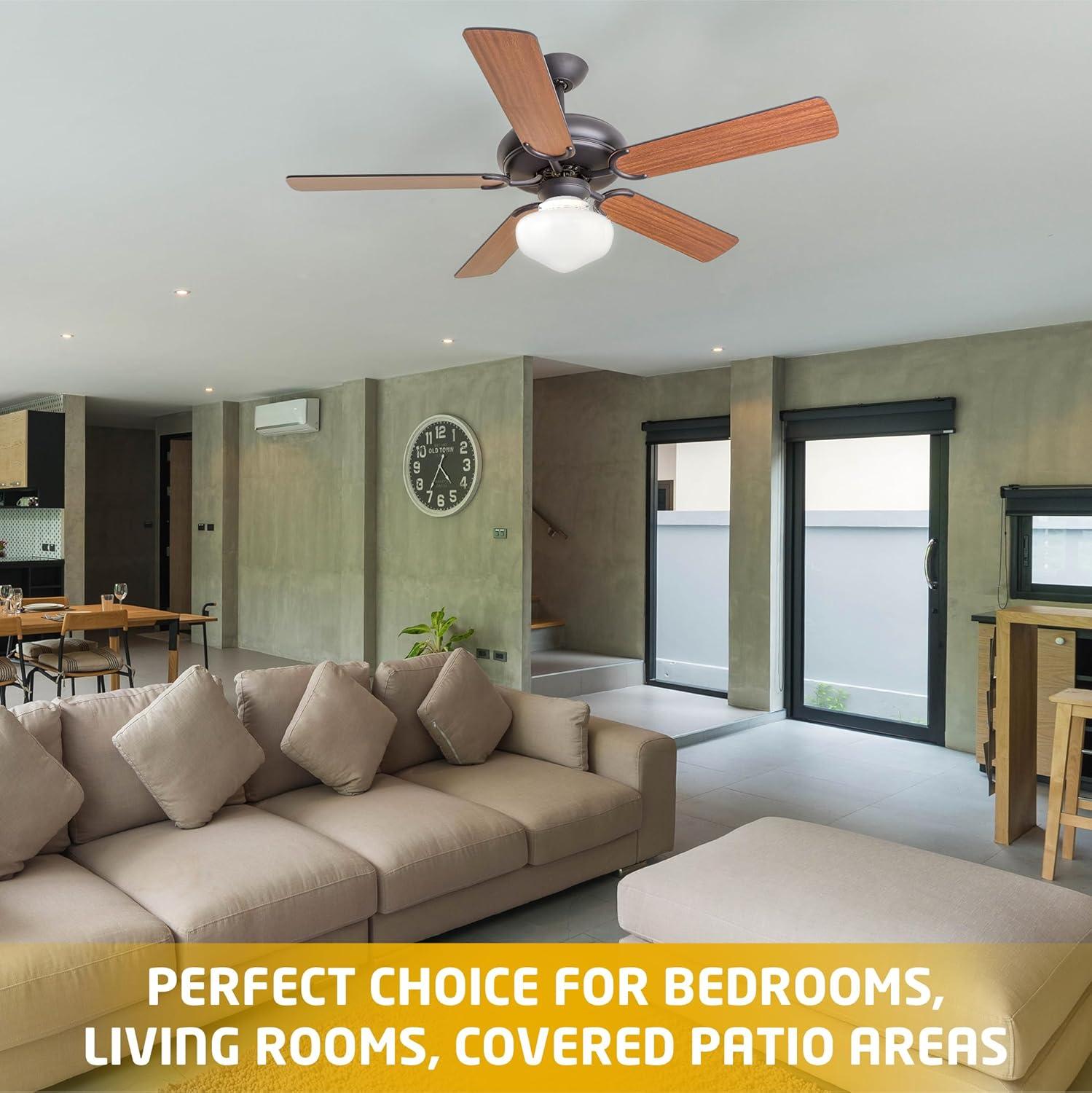 Westinghouse Lighting 8.25'' 1 - Light Schoohouse Ceiling Fan Light Kit