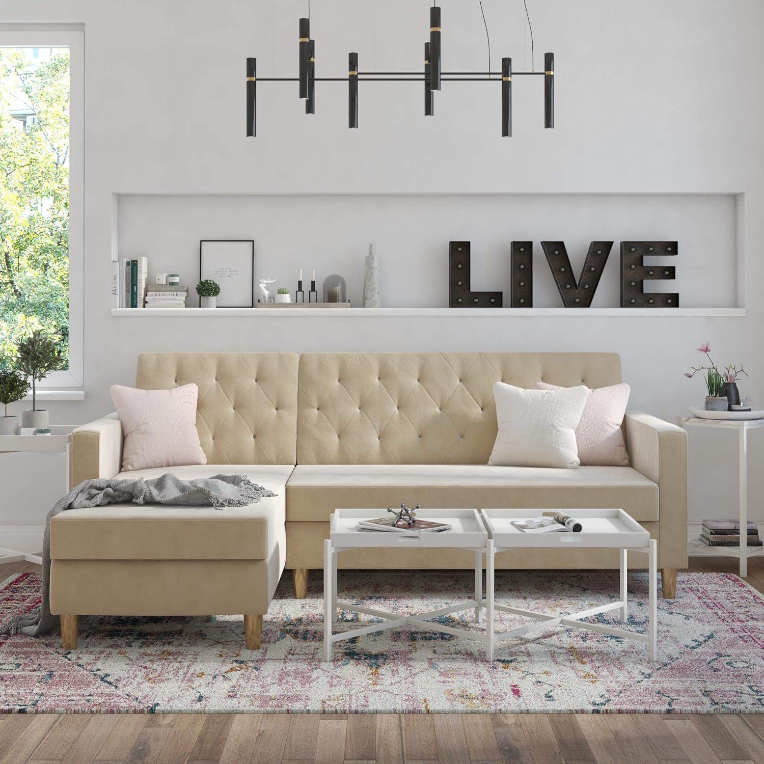 Liberty Upholstered Reversible Chaise Sectional with Storage