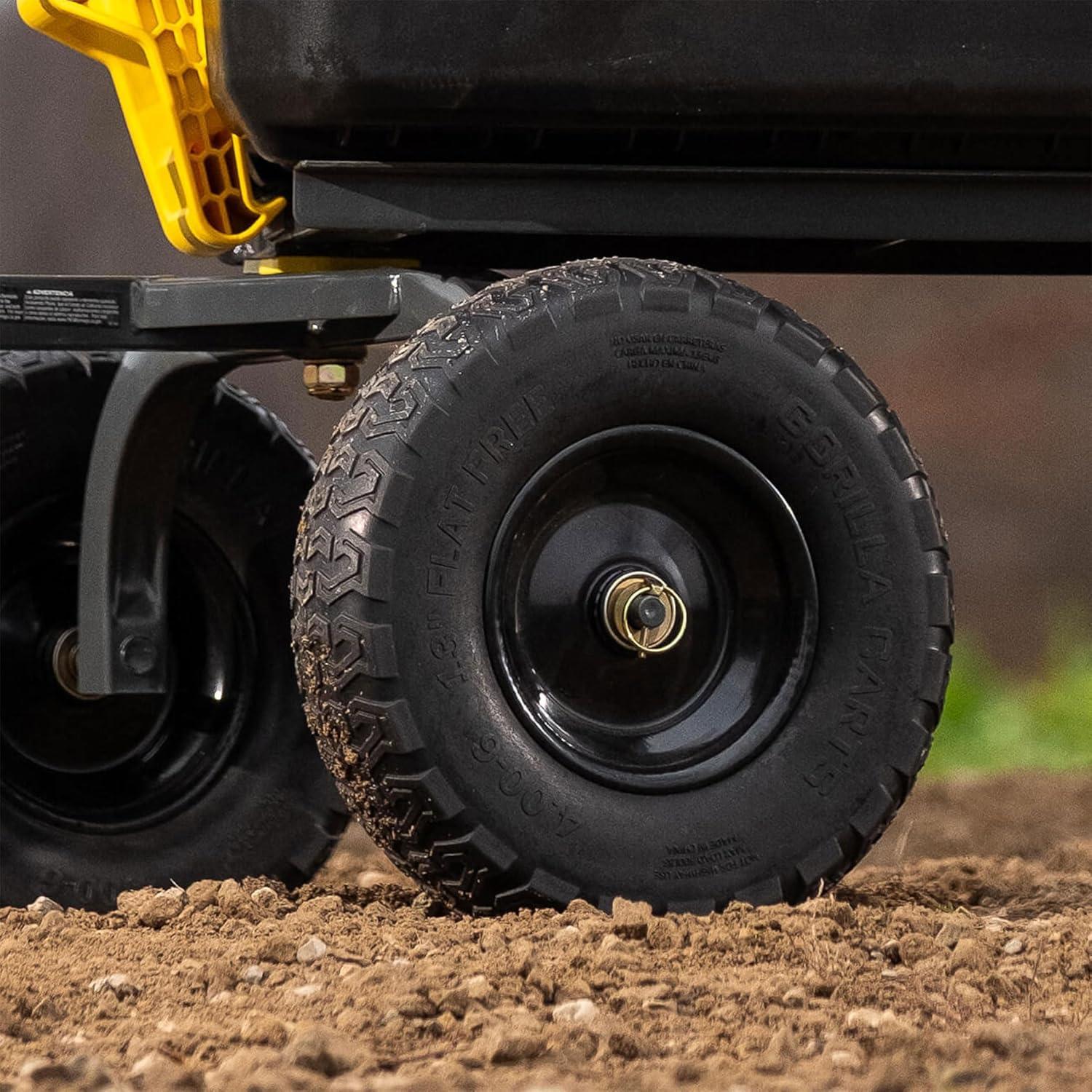 Gorilla Carts 13 Inch No Flat Replacement Tire for Utility Carts GCG-4, GCG-2140, GOR4PS, GOR400, GOR4G, GOR5, GOR800(B)-COM, GOR801, and GCG-900