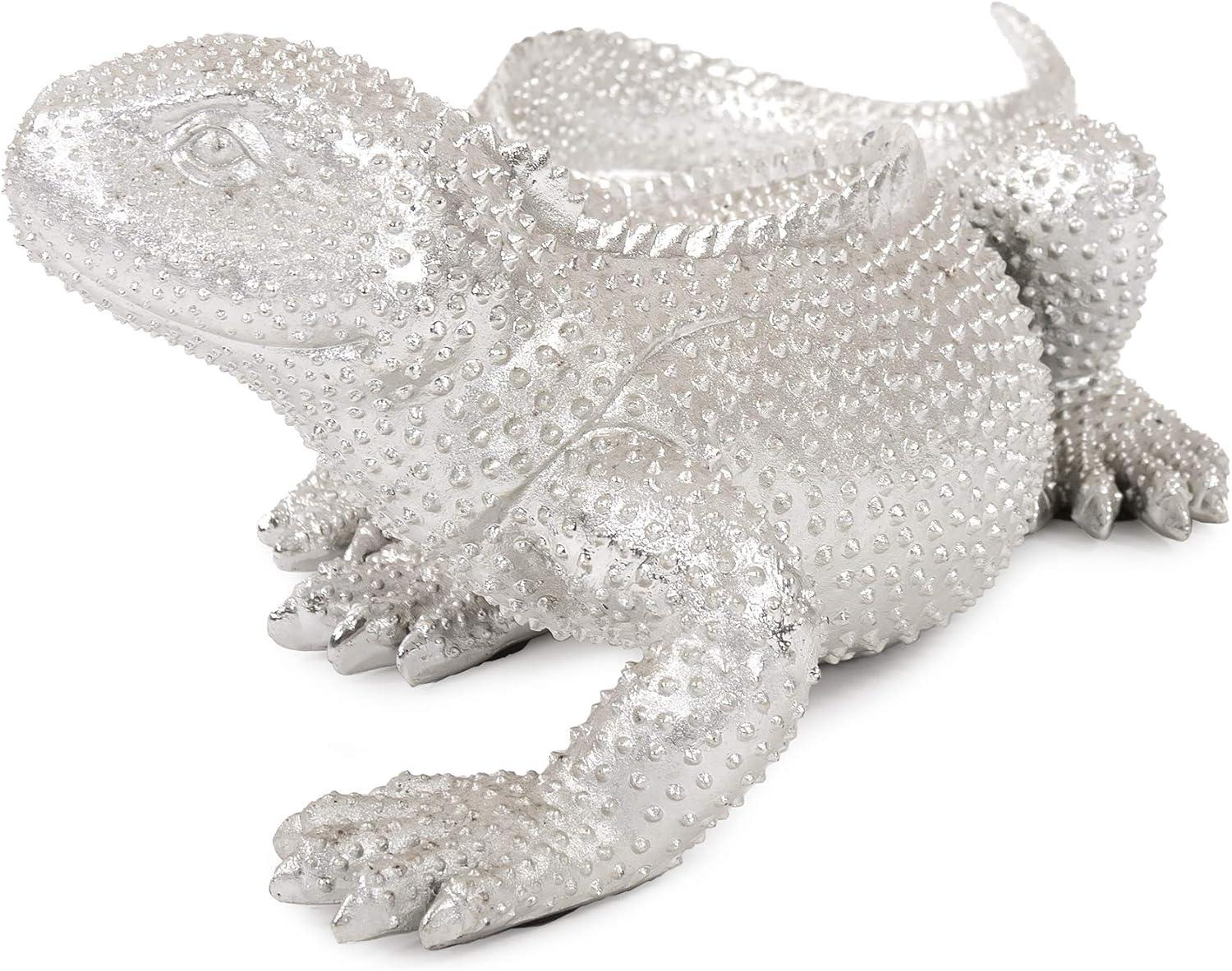Elizabeth Austin Bright Nickel Plated Lizard