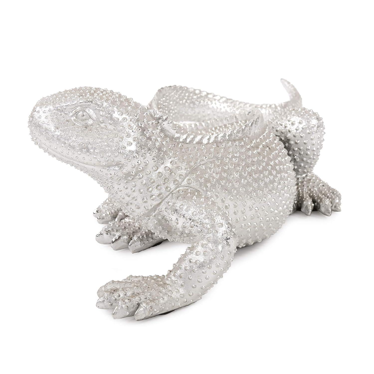 Elizabeth Austin Bright Nickel Plated Lizard