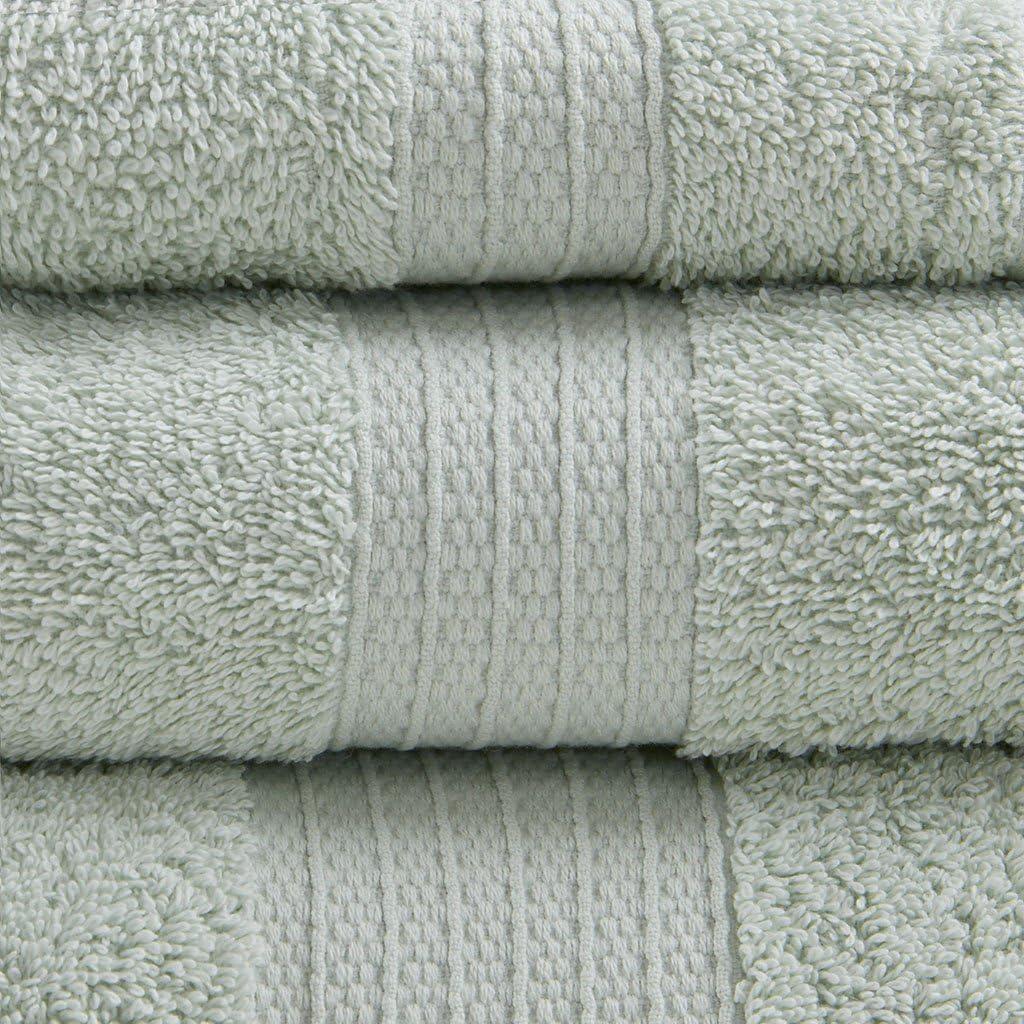 Madison Park 6 Piece 100% Organic Cotton Bath Towels Multi-Size Set