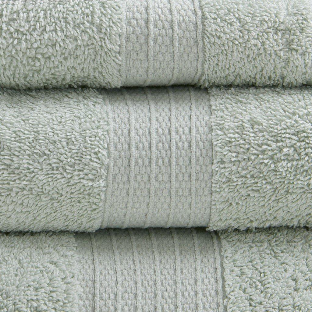 Madison Park 6 Piece 100% Organic Cotton Bath Towels Multi-Size Set