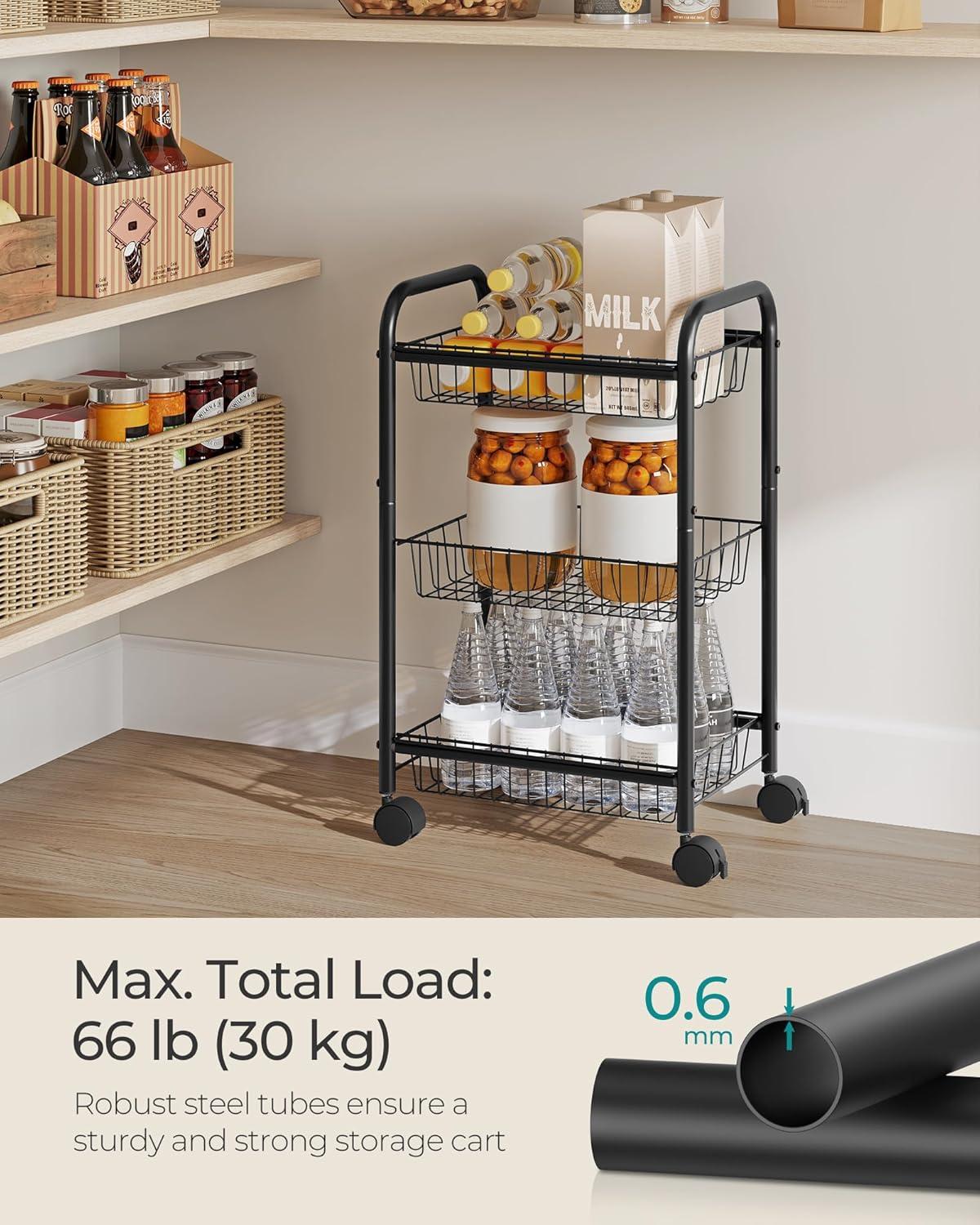 28.3'' H x 16.5'' W Utility Cart with Wheels