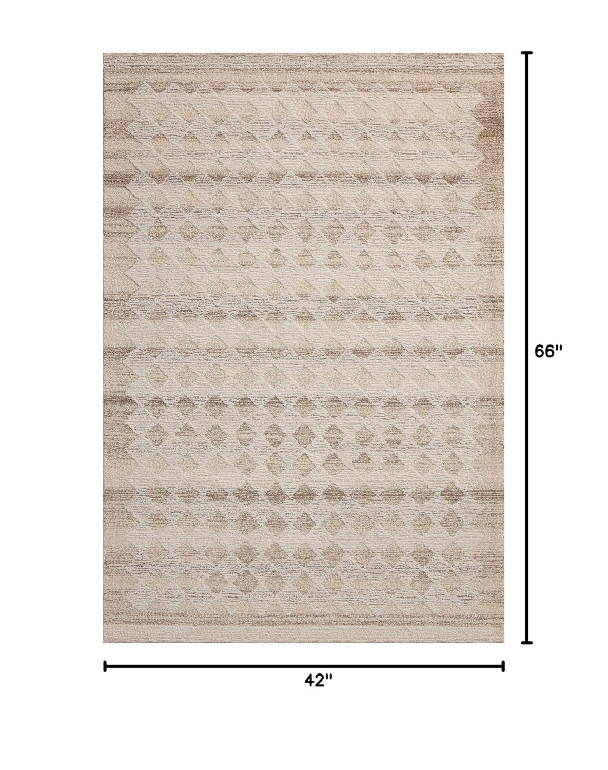 Magnolia Home by Joanna Gaines x Loloi Rae Natural / Ivory Area Rug