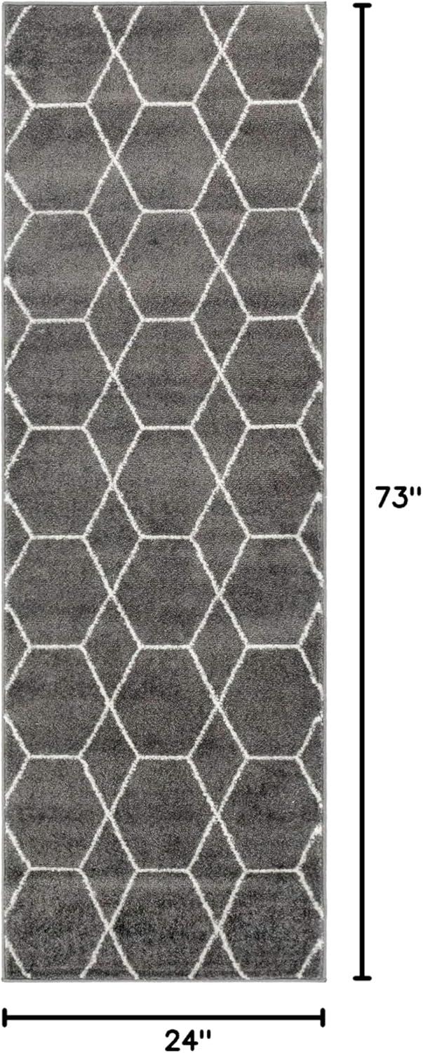 Unique Loom Trellis Frieze Geometric Trellis Indoor Woven Area Rug