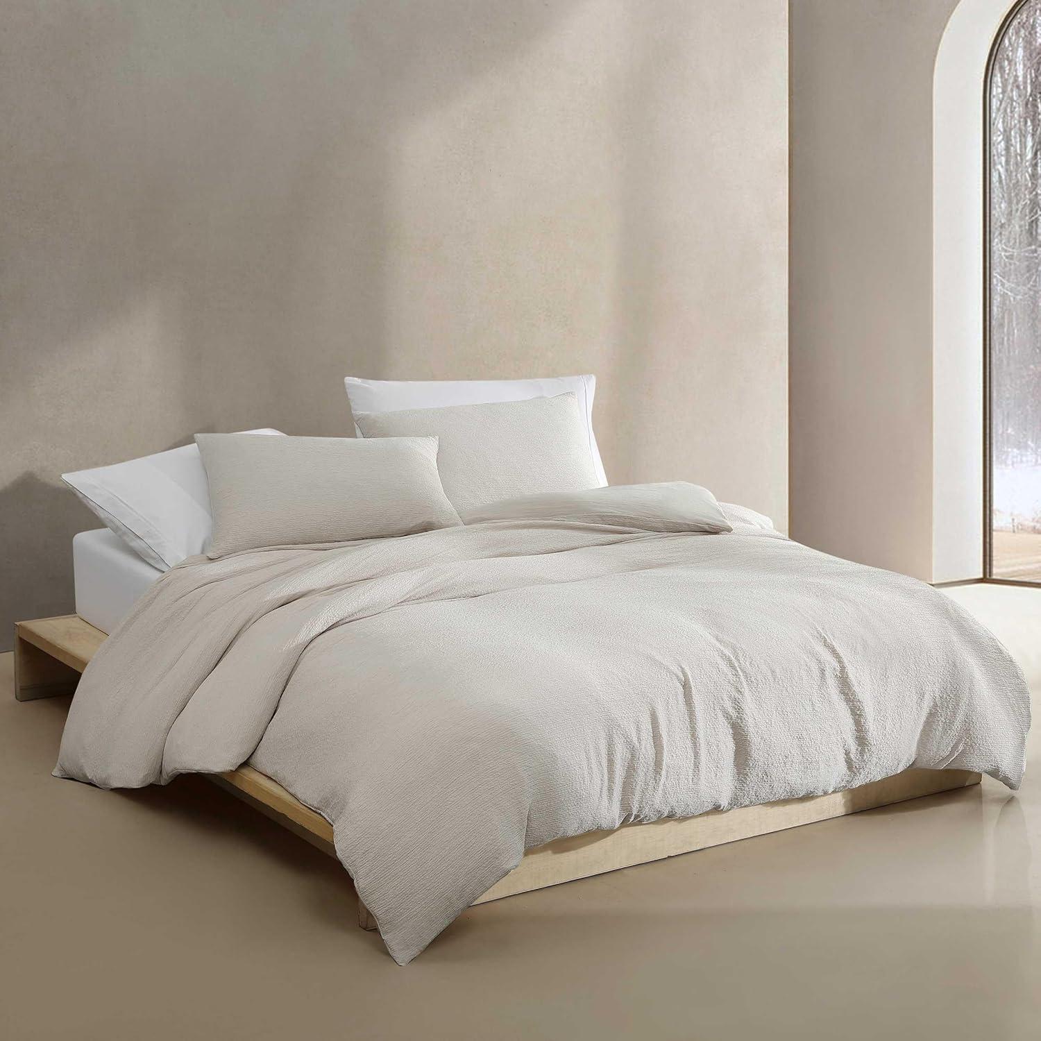 Calvin Klein Calvin Klein Seersucker Reversible 3 Piece Duvet Cover Set