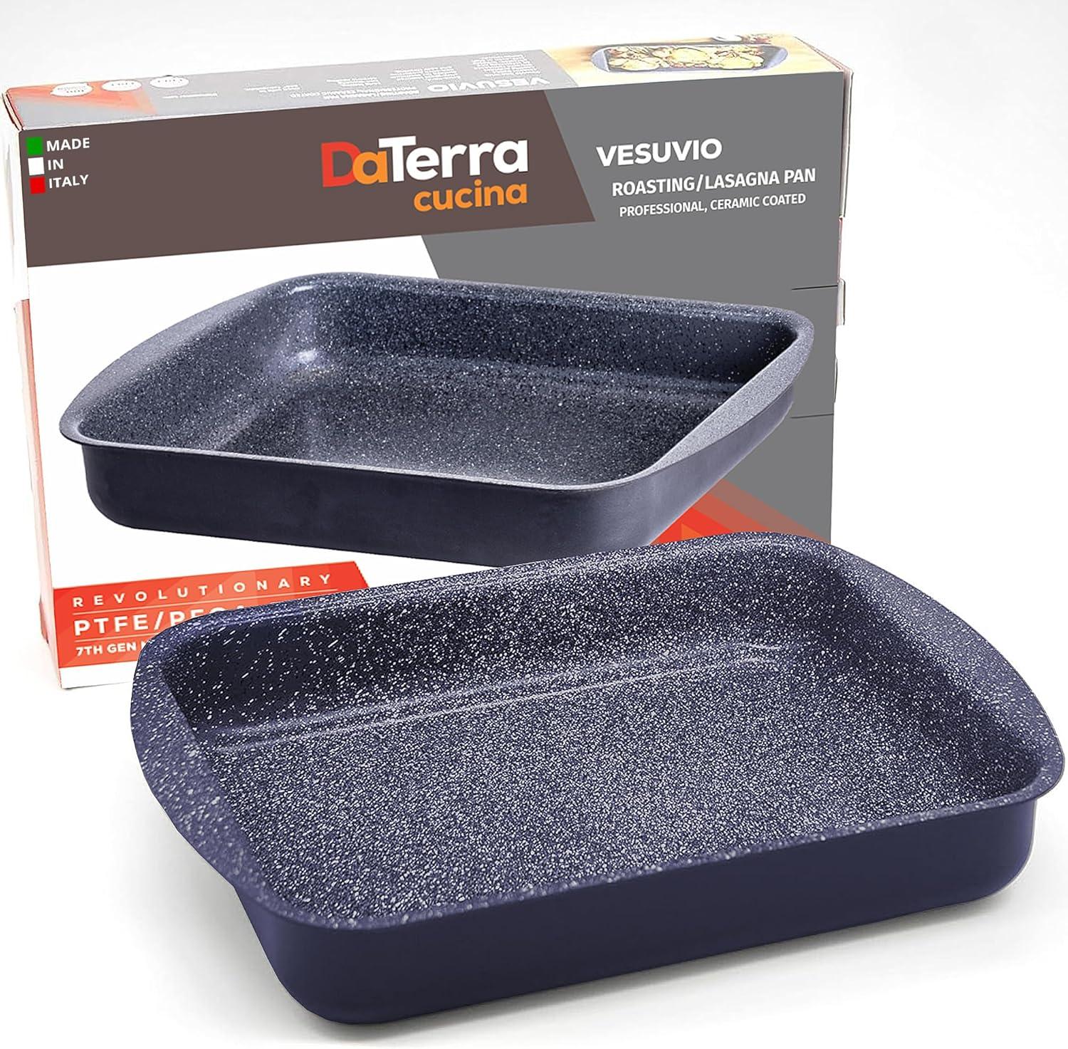 DaTerra Cucina Italian Ceramic Nonstick Roasting / Lasagna Pan - 16.1 x 11.7 x 2.7 inch