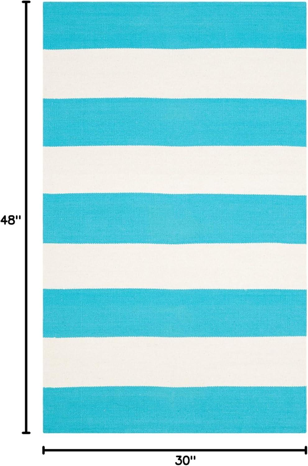Morabito Hand Woven Cotton Striped Rug