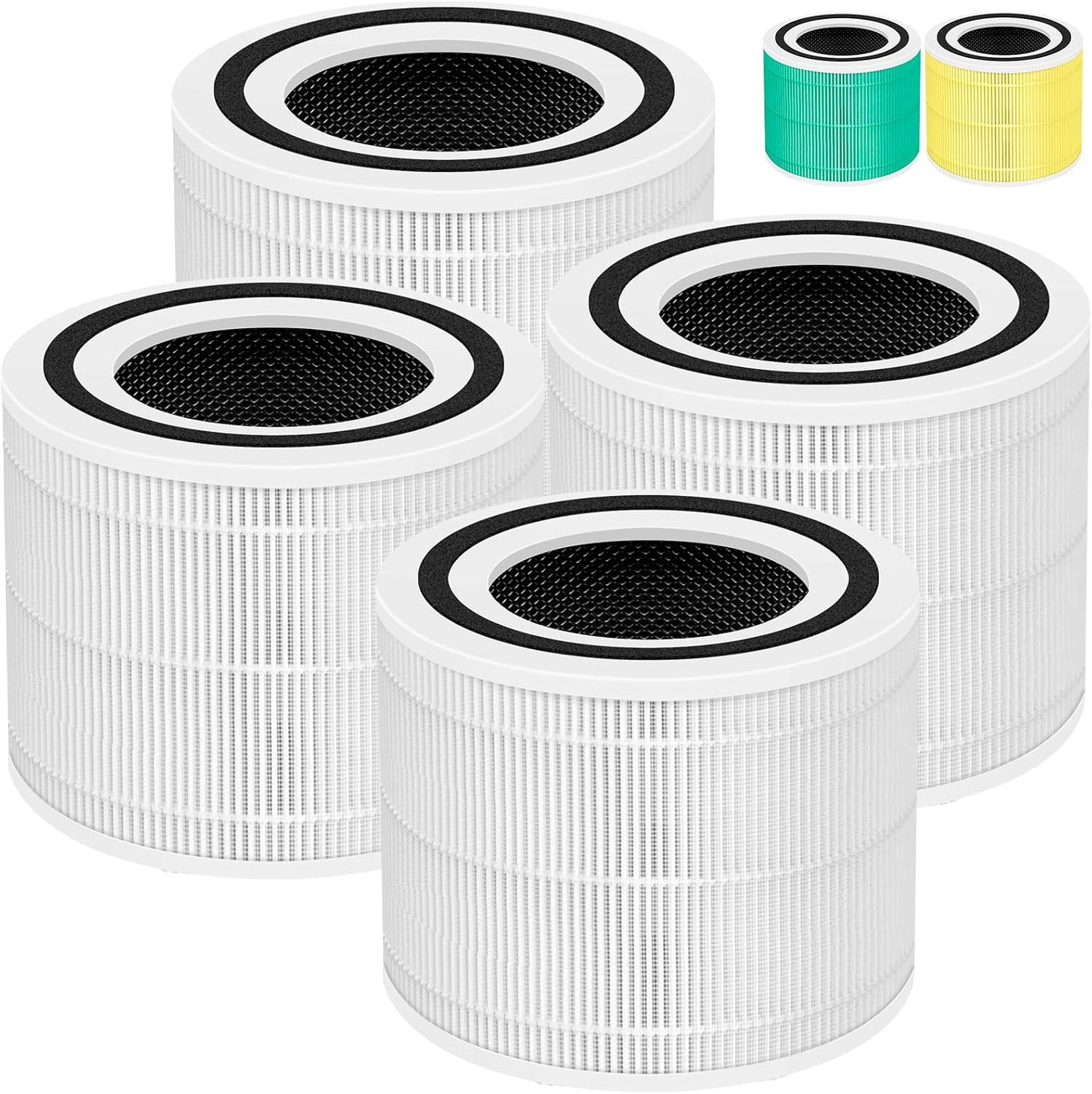 PuroAir 240 Replacement Filter - HEPA Air Filter for PuroAir 240 Air Purifier (4 pack)