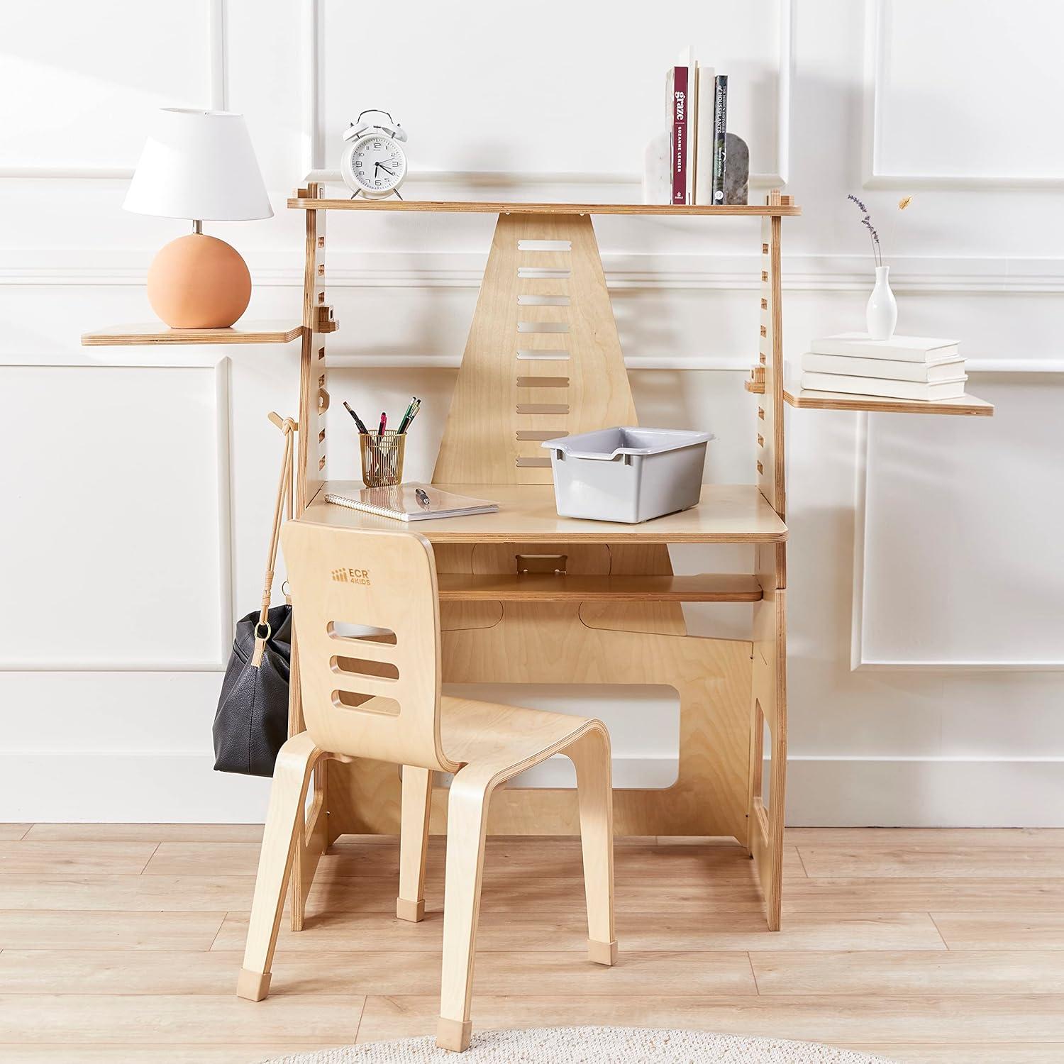 ECR4Kids ECR4Kids Scoop Front Storage Bin, Multipurpose Organization, 5-Piece (Set of 5)