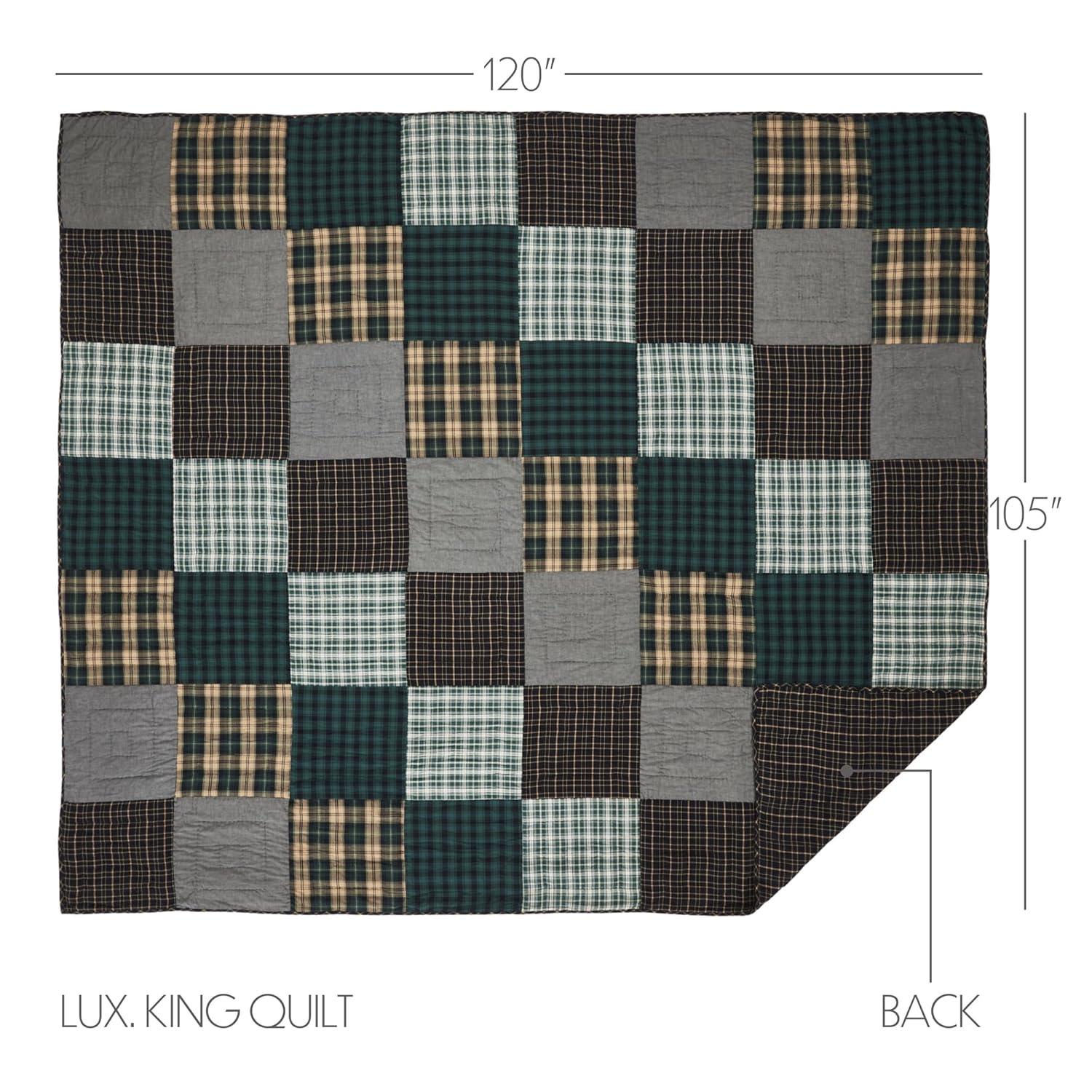 VHC Brands Pine Grove Cotton Plaid Quilt