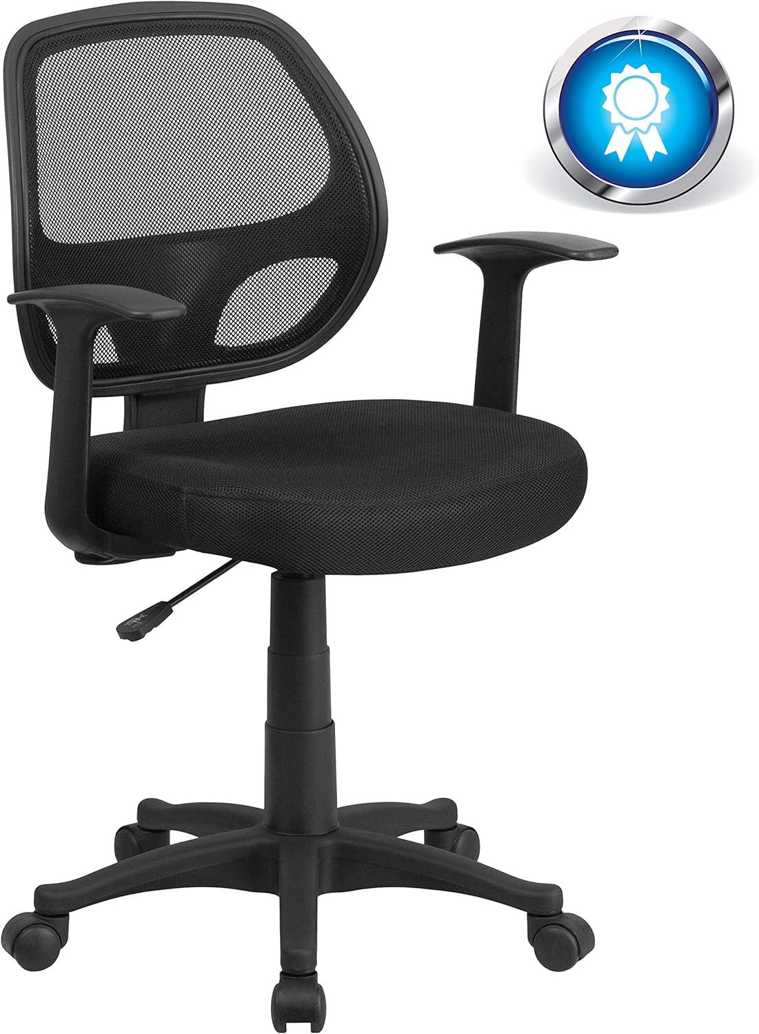 Bonavant Mid-Back Mesh Swivel Task Office Chair with T-Arms - Office Furniture