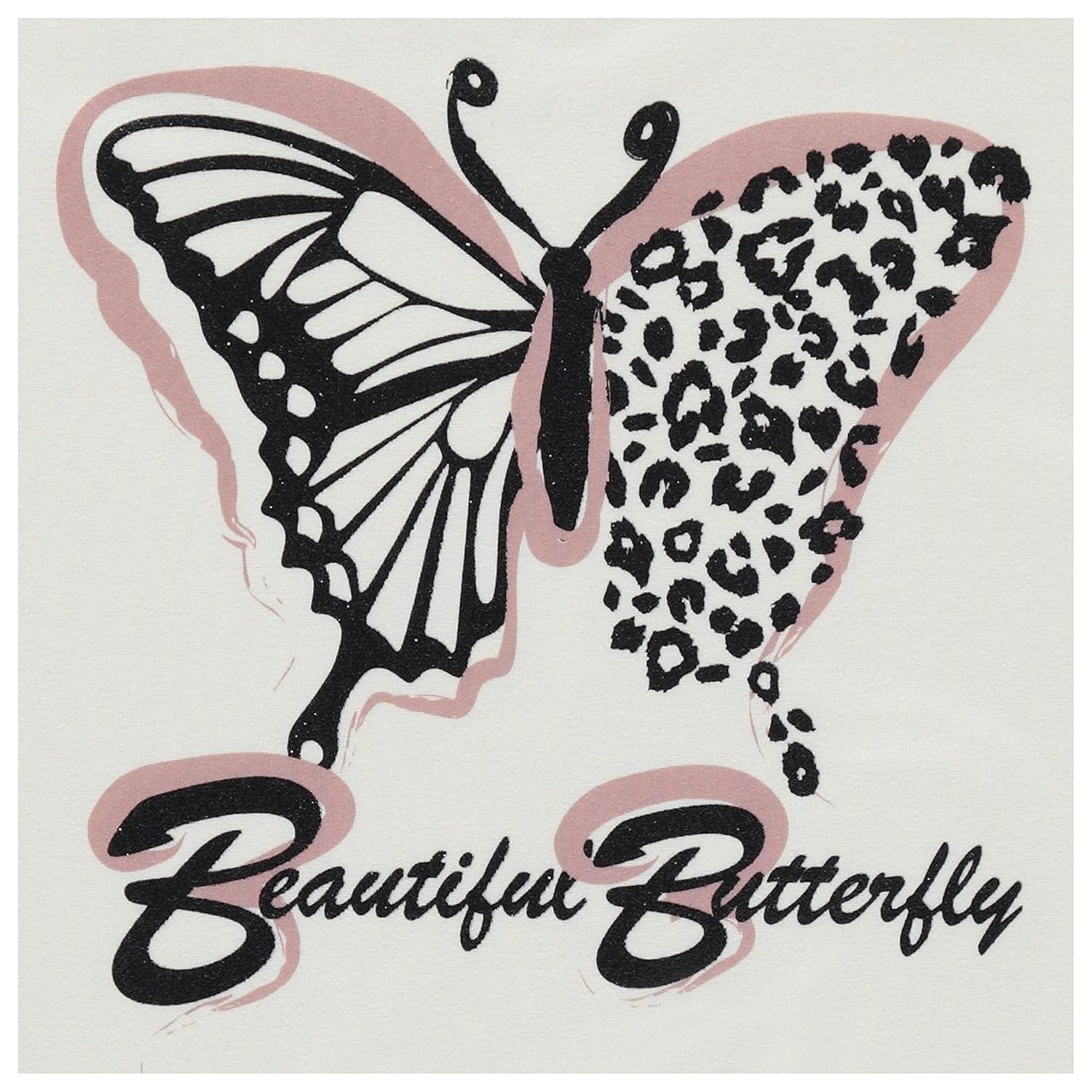 Girls' Pink and Gray Leopard Print Fashion Essentials - 4pc Set