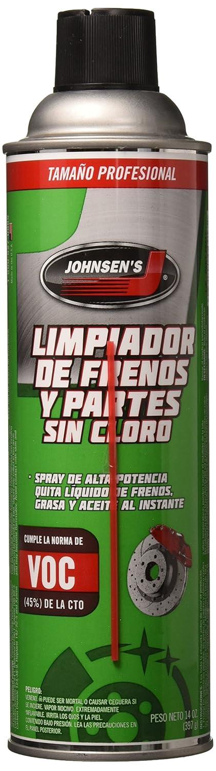 Johnsens 2417 14 oz Non-Chlorinated Brake Parts Cleaner - Pack of 12