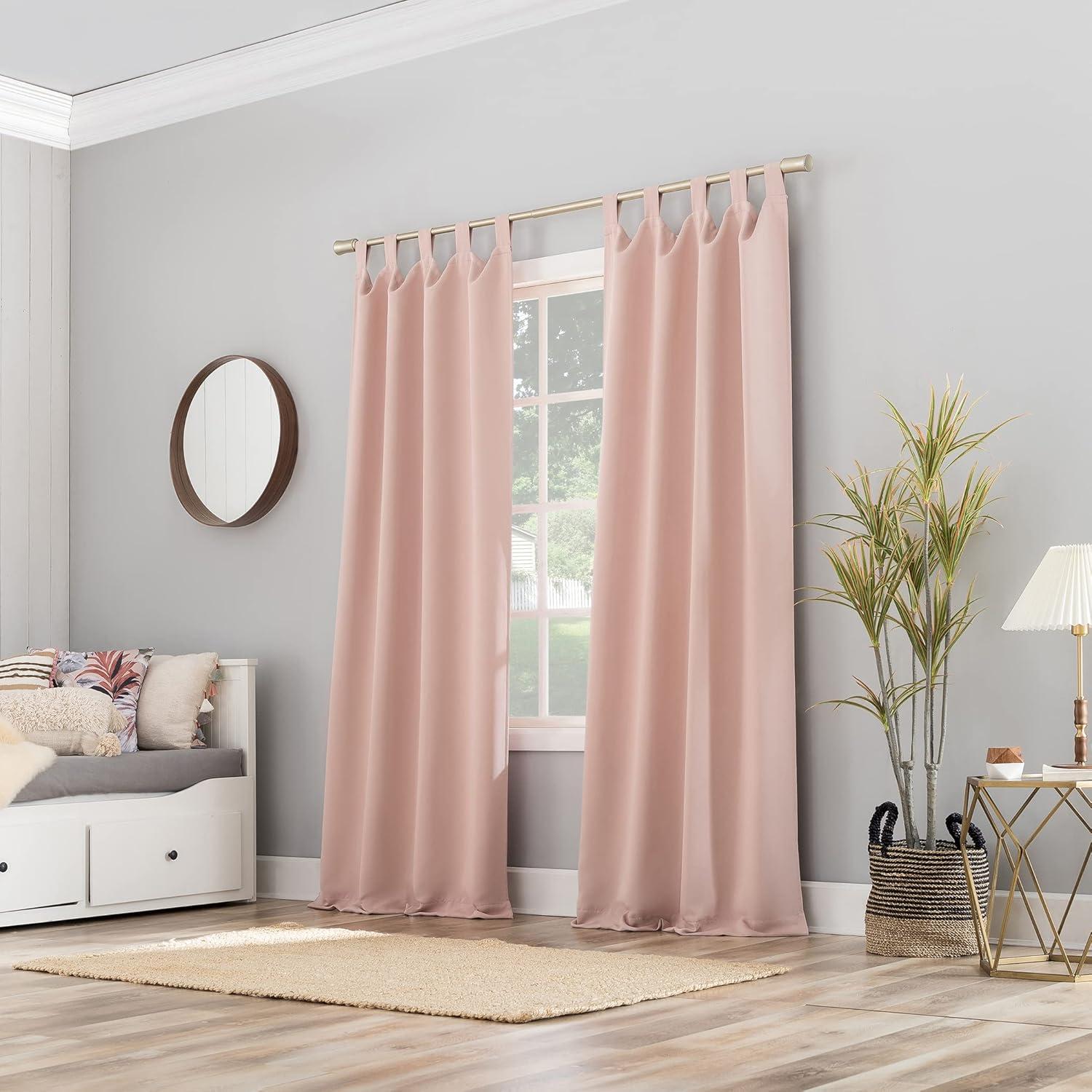 Sun Zero Blackout Kenneth Energy Saving Tab Top Curtain Panel