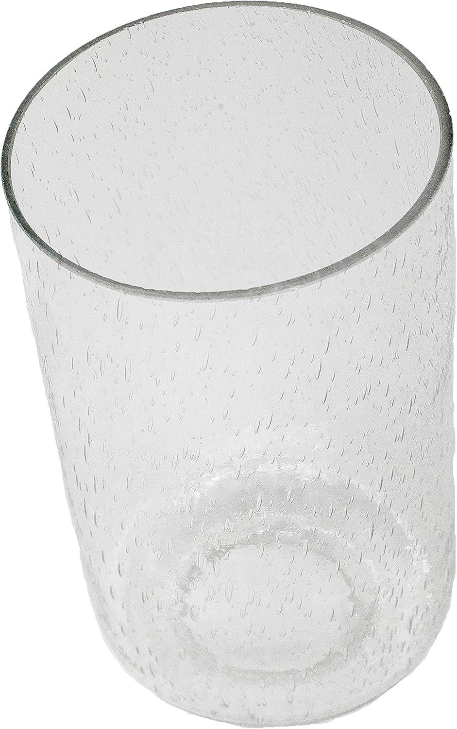Bubble Seeded Glass Lamp Shade, LEDupdates 3 Packs Clear Cylinder for Light Fixture Glass Replacement