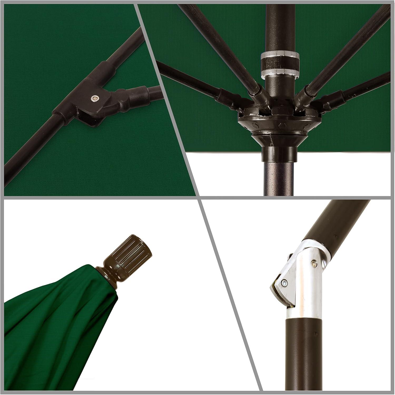 California Umbrella 9' Patio Umbrella in Forest Green