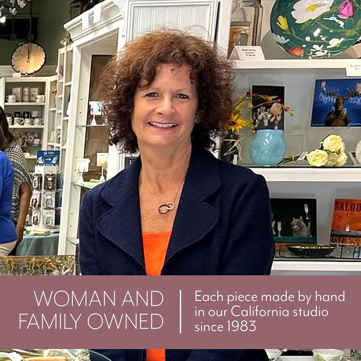 Handcrafted 8" Heart Bowl with 24K Gold Trim, Glass