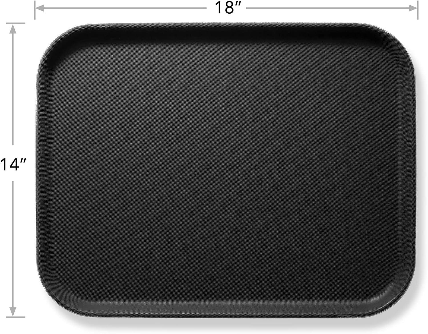 14" x 18" Rectangular Non-Skid Serving Trays, NSF Certified