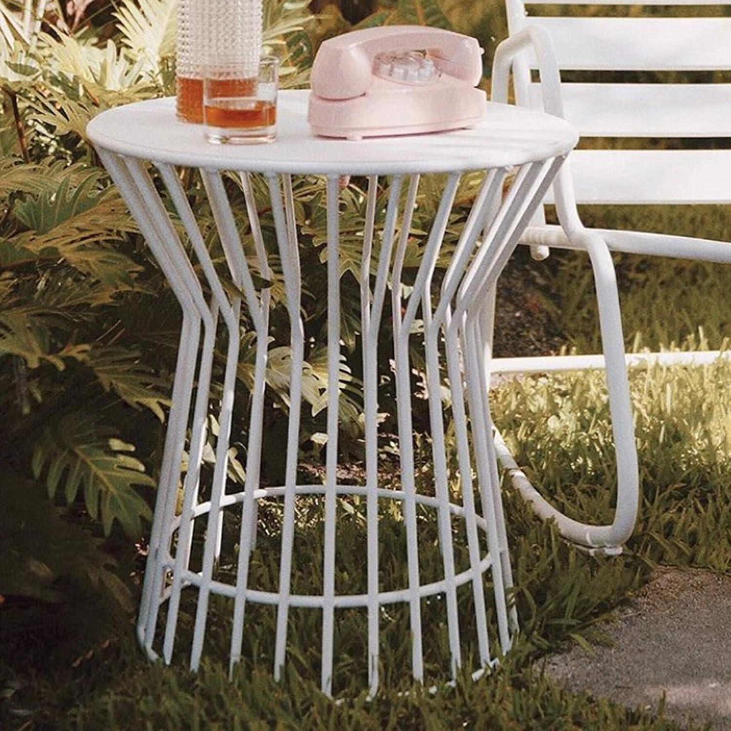 Roberta 20.08'' Metal Outdoor Side Table