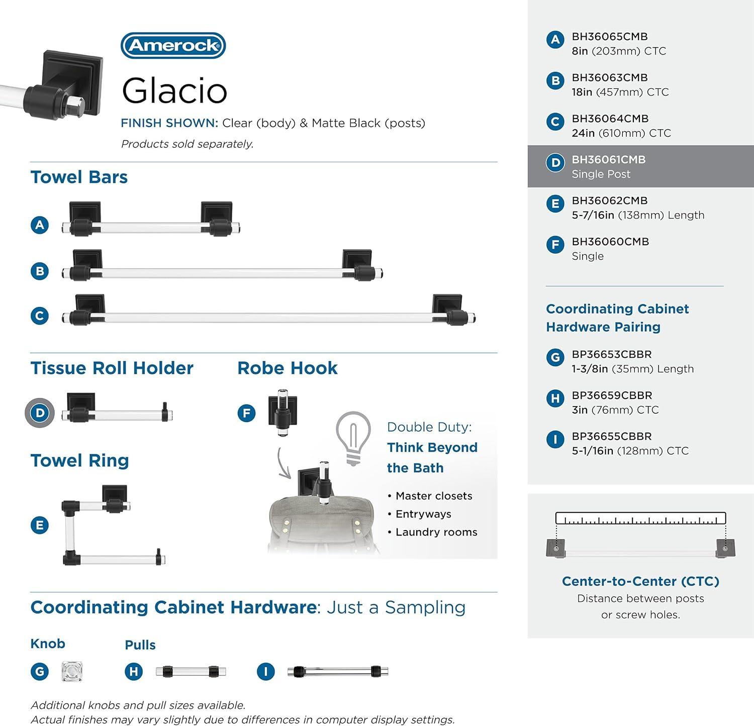 Glacio Wall Mount Toilet Paper Holder