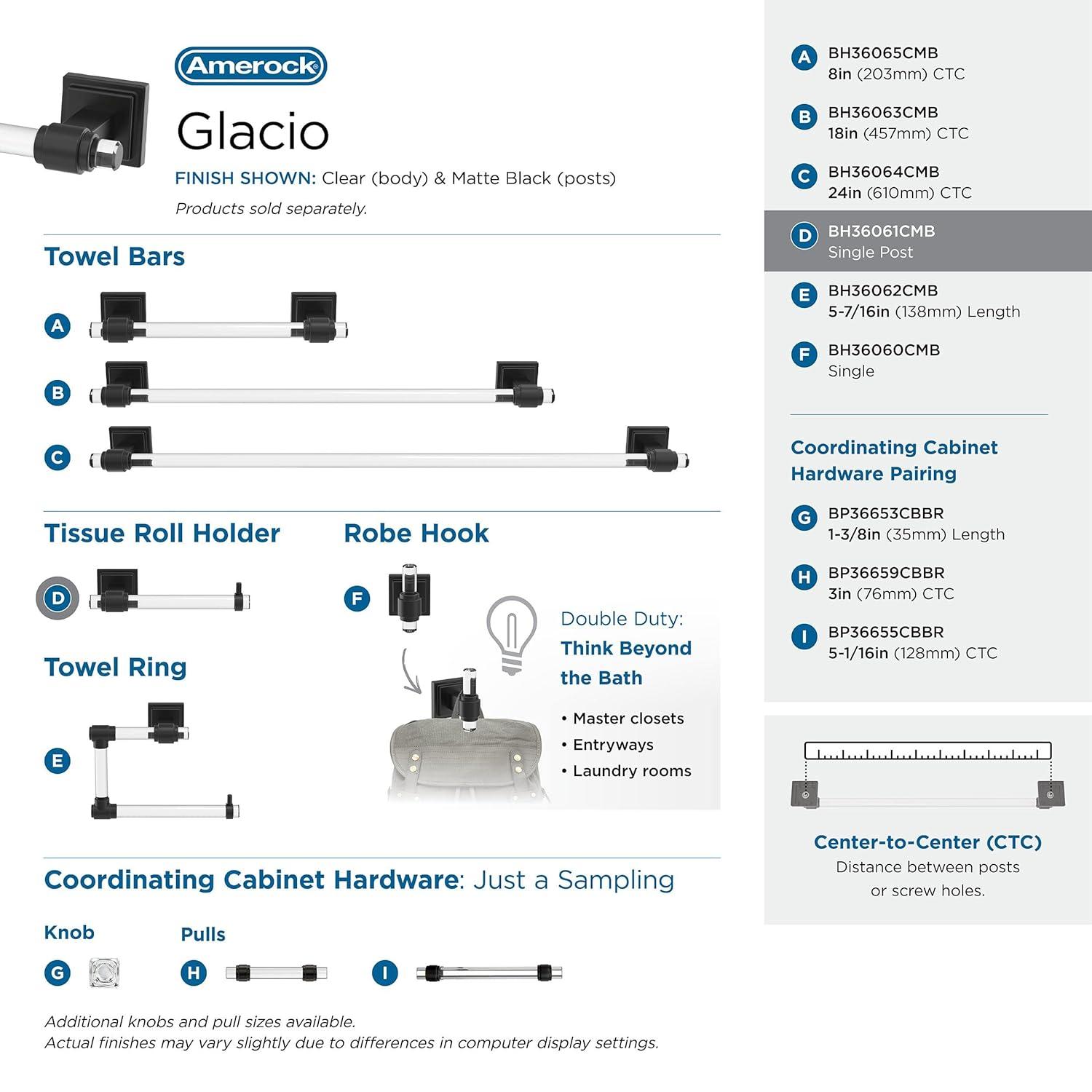 Glacio Wall Mount Toilet Paper Holder