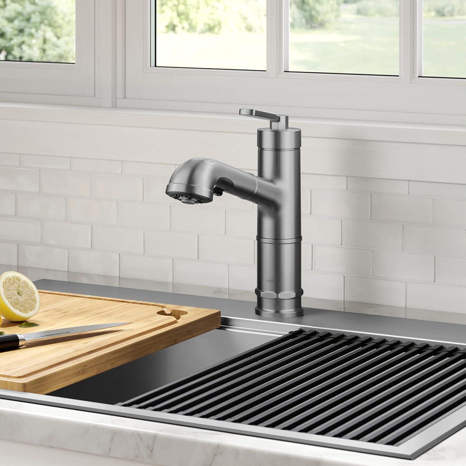 Allyn Pull-Out Single Handle Kitchen Faucet