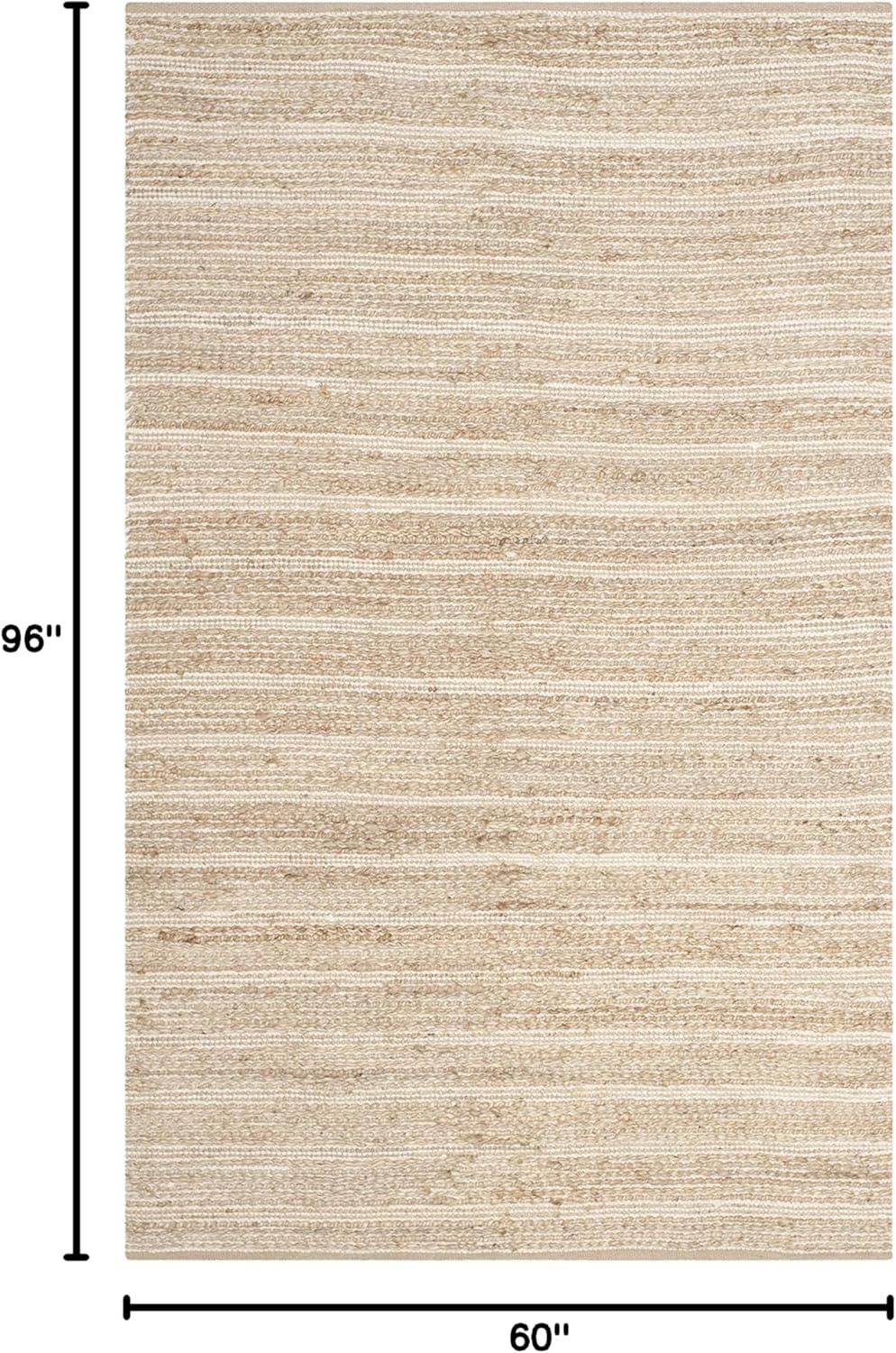 Cape Cod CAP851 Woven Indoor Area Rug - Natural/Ivory - 5'x8' - Safavieh