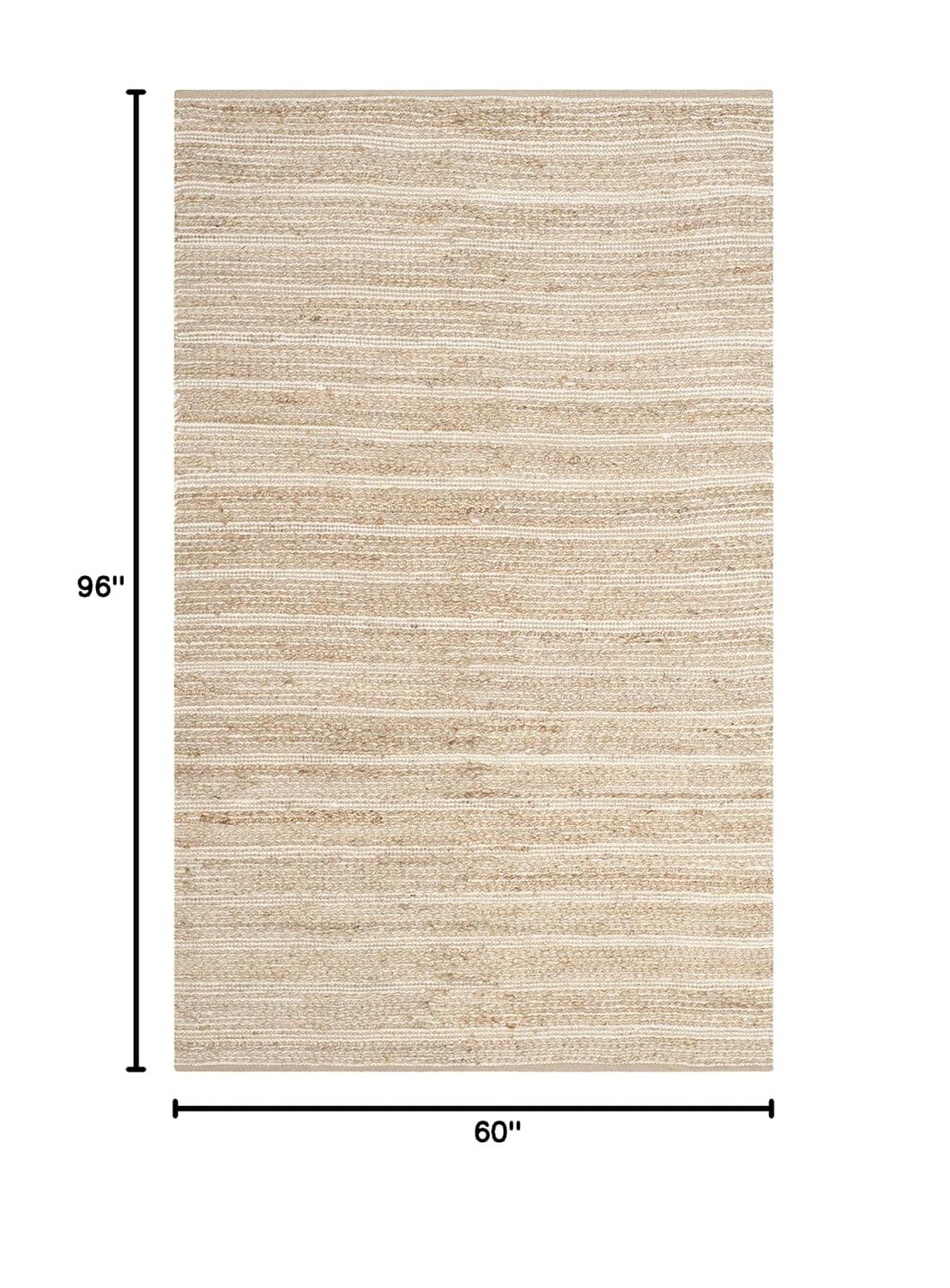Cape Cod CAP851 Woven Indoor Area Rug - Natural/Ivory - 5'x8' - Safavieh