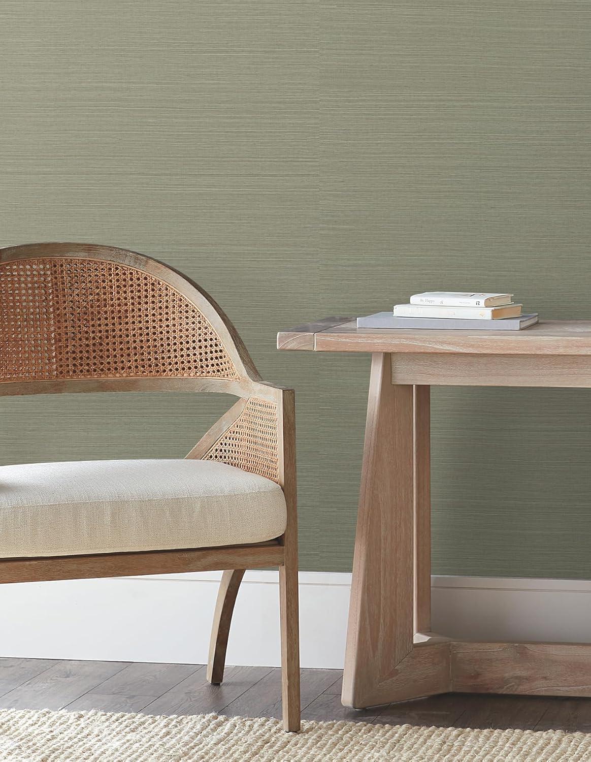 Natural Sisal Peel and Stick Grasscloth Wallpaper