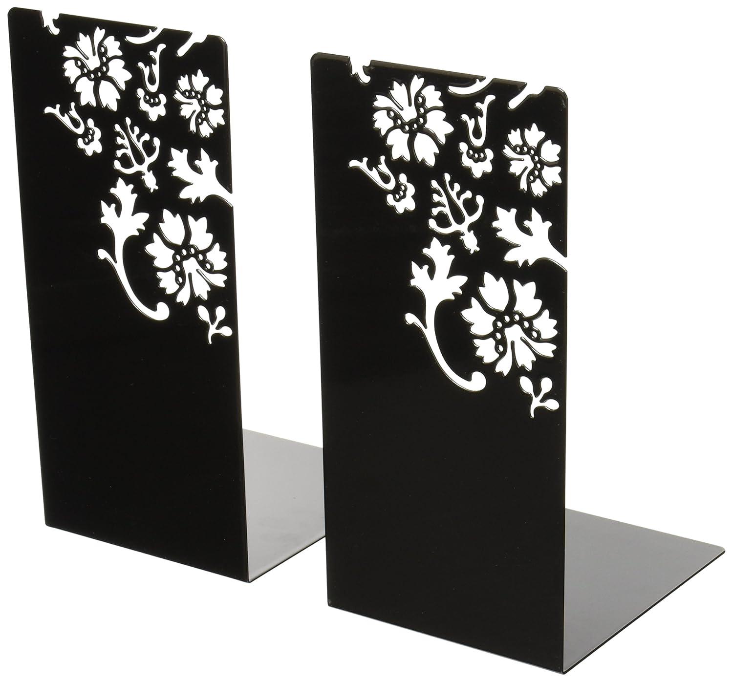 Yamazaki Home Yamazaki Home Kirie L-Shaped Book End, Large, Steel, Large, No Assembly Req. (Set of 2)