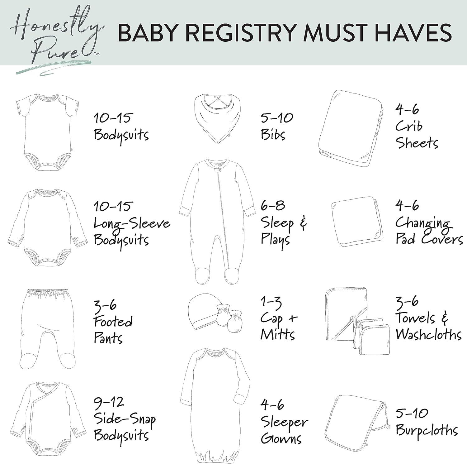 Honest Baby Organic Mini Crib Sheet - White
