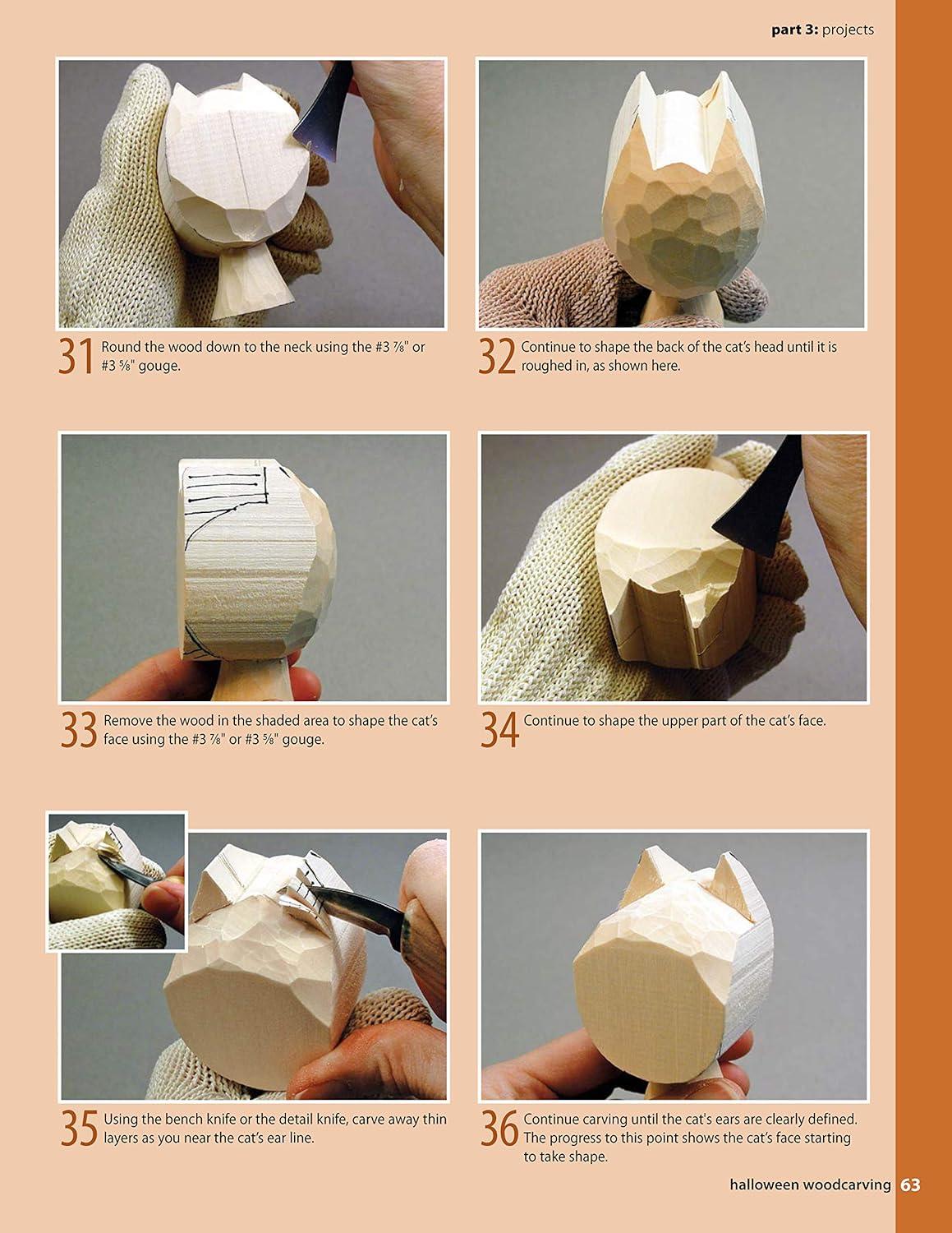 Halloween Woodcarving Guide with Fun Projects