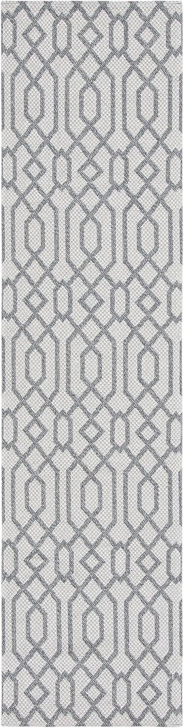 Augustine AGT421 Power Loomed Runner Rug - Anthracite/Light Grey - 2'x8' - Safavieh.
