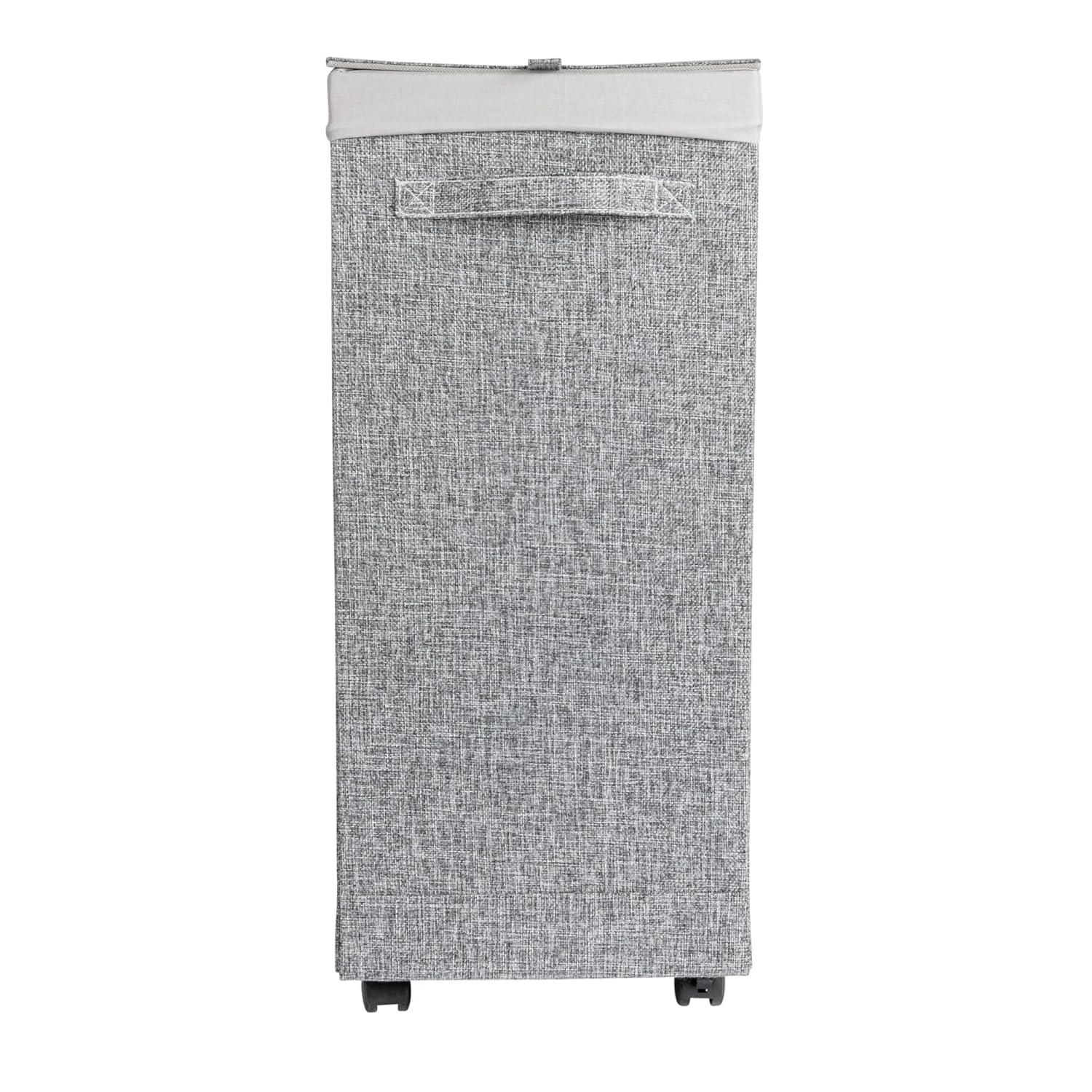 Household Essentials Rolling Laundry Hamper with Handles