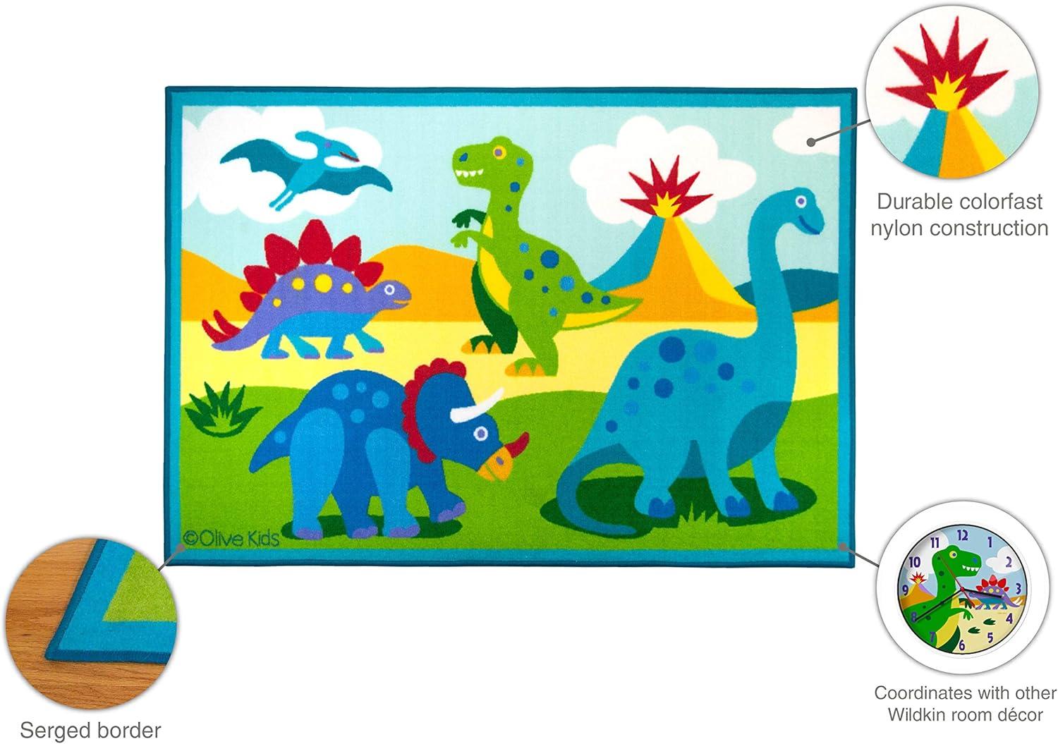 Olive Kids Dinosaur Land Rug