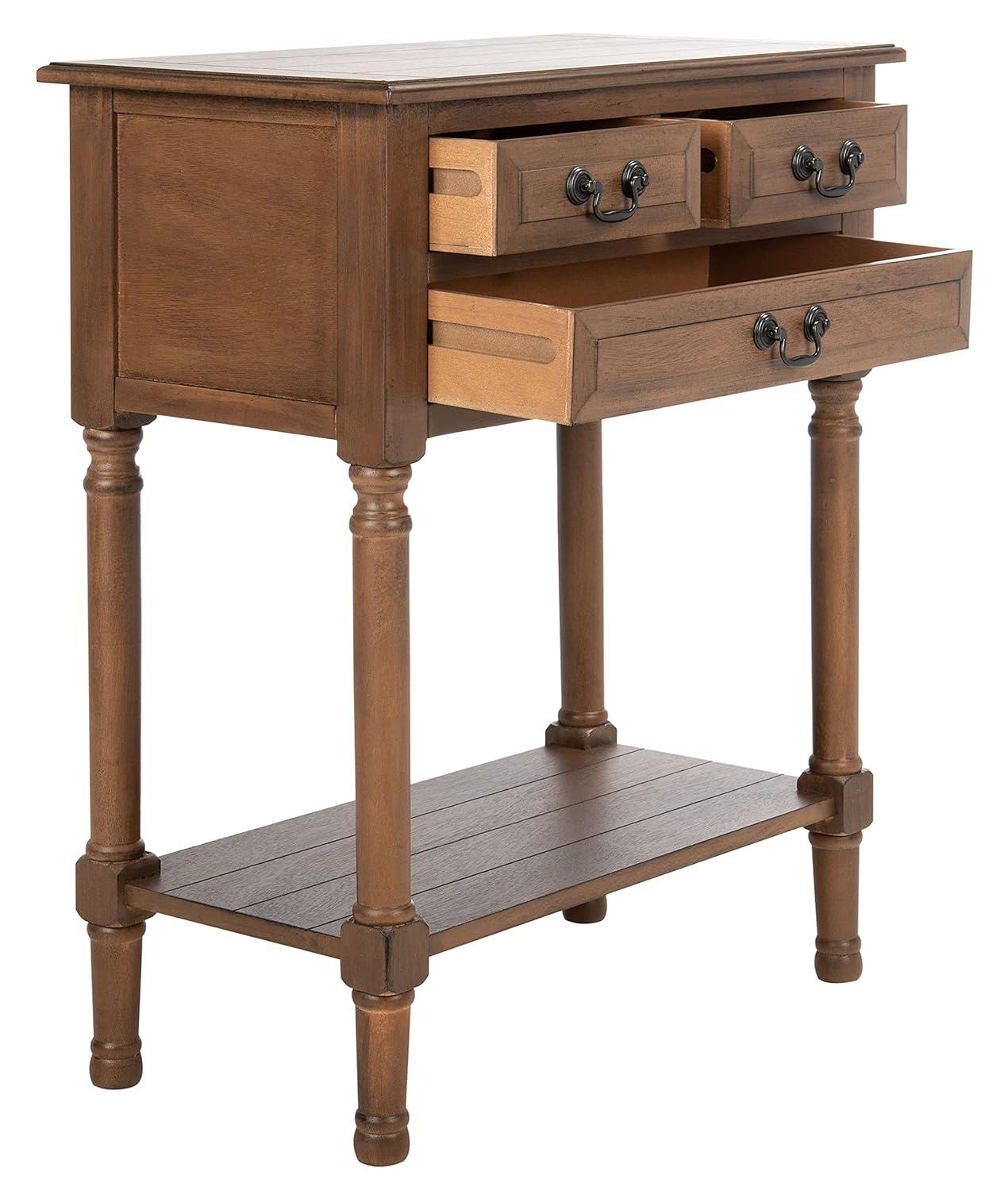 Primrose 3 Drawer Console Table - CNS5707C - Brown - Safavieh