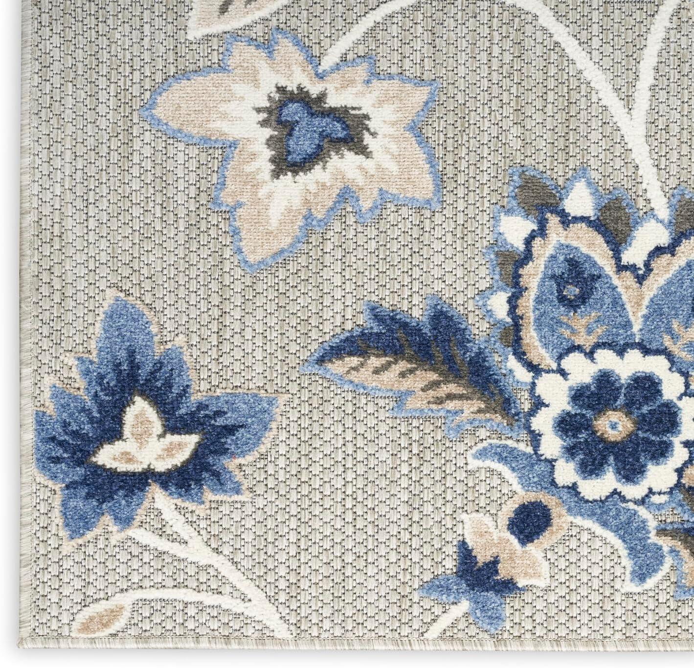 Nourison Aloha Floral Farmhouse Outdoor Rug