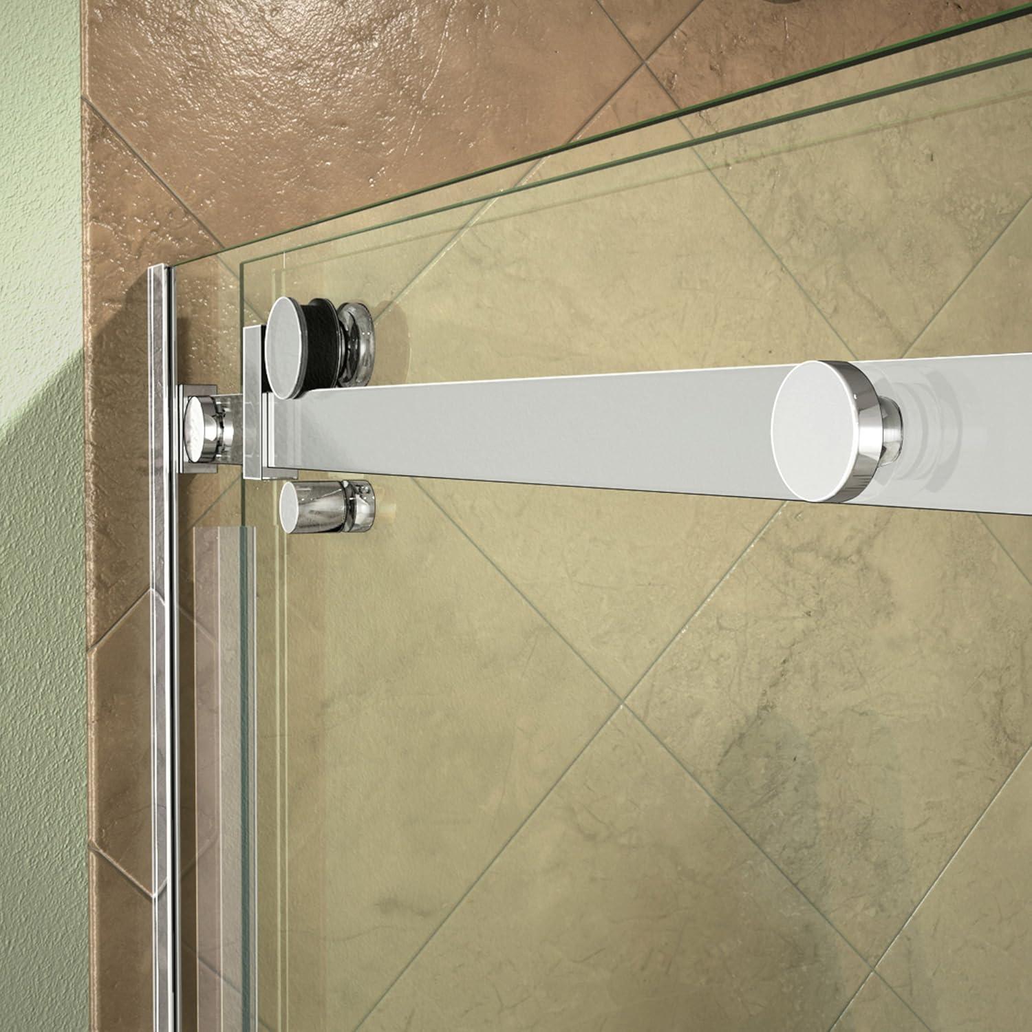 Enigma Air 60.38" W x 34.75" D x76" H Frameless Rectangle Walk In Shower Enclosure