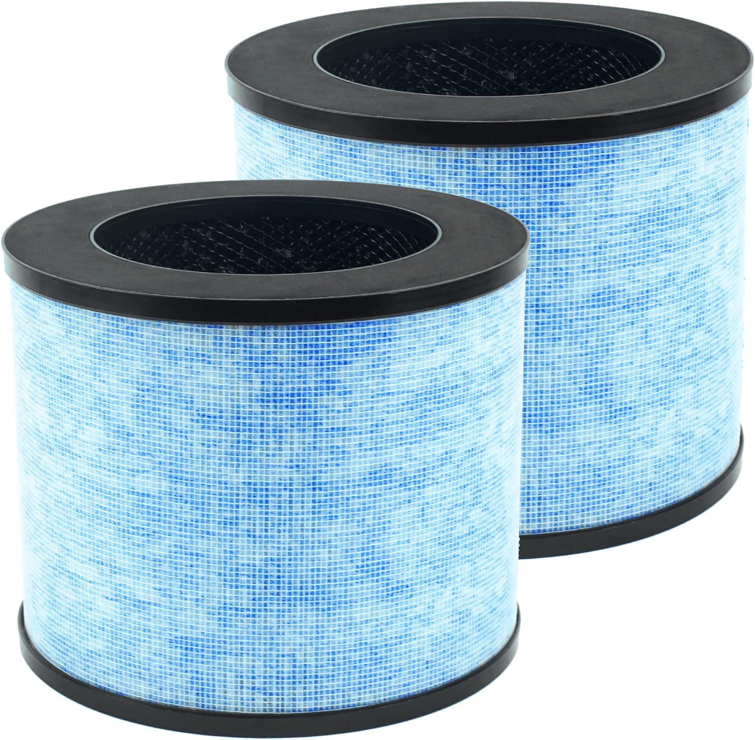 2-Pack Blue H13 True HEPA Air Purifier Filters